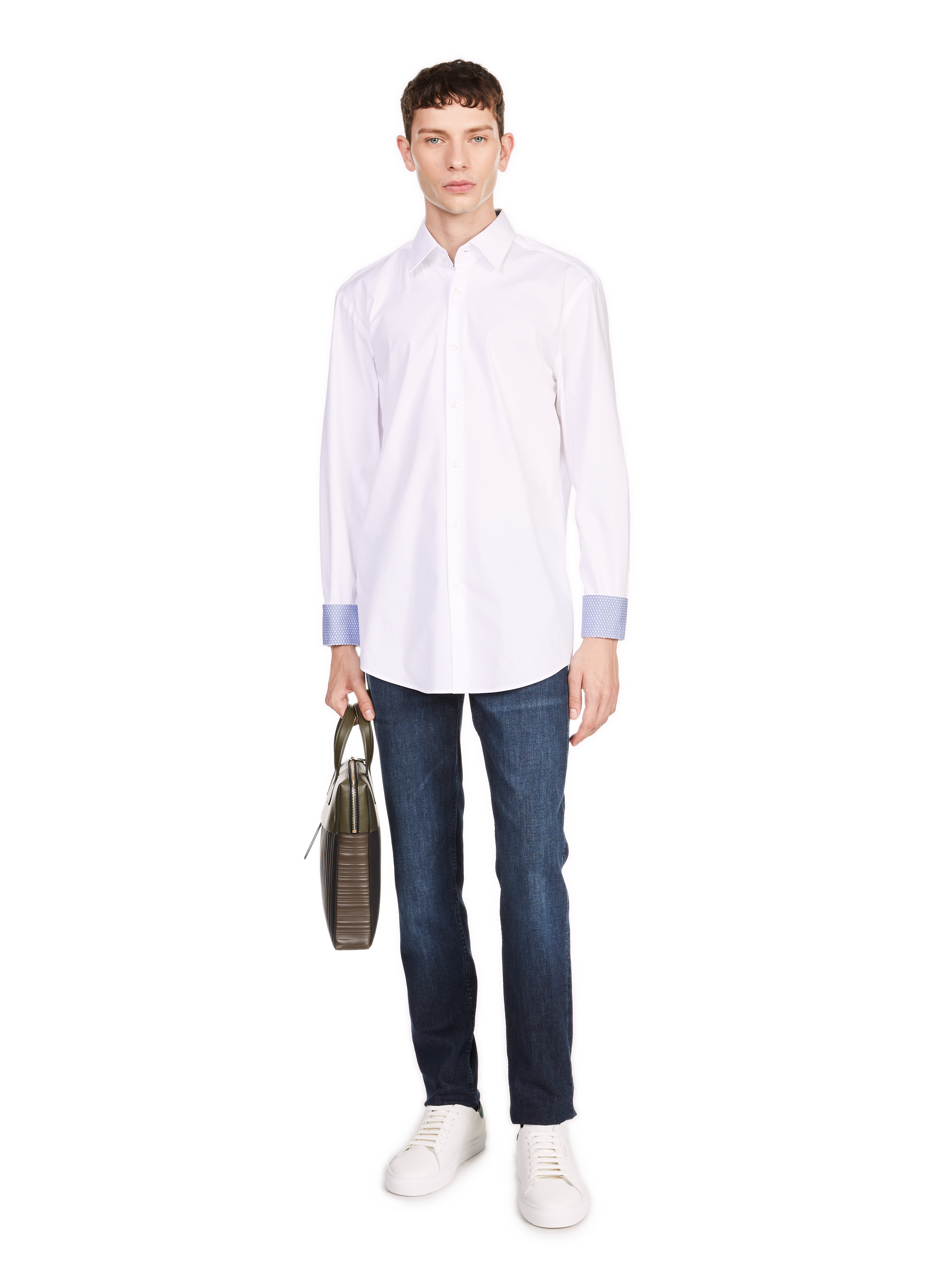 Chemise unie BOSS Blanc