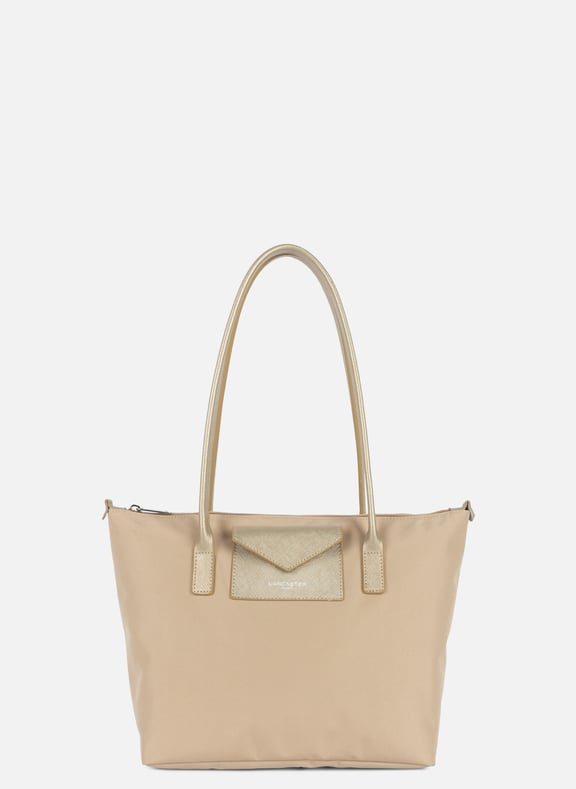 Sac cabas épaule - smart kba Beige by LANCASTER LANCASTER Sac cabas épaule - smart kba Beige