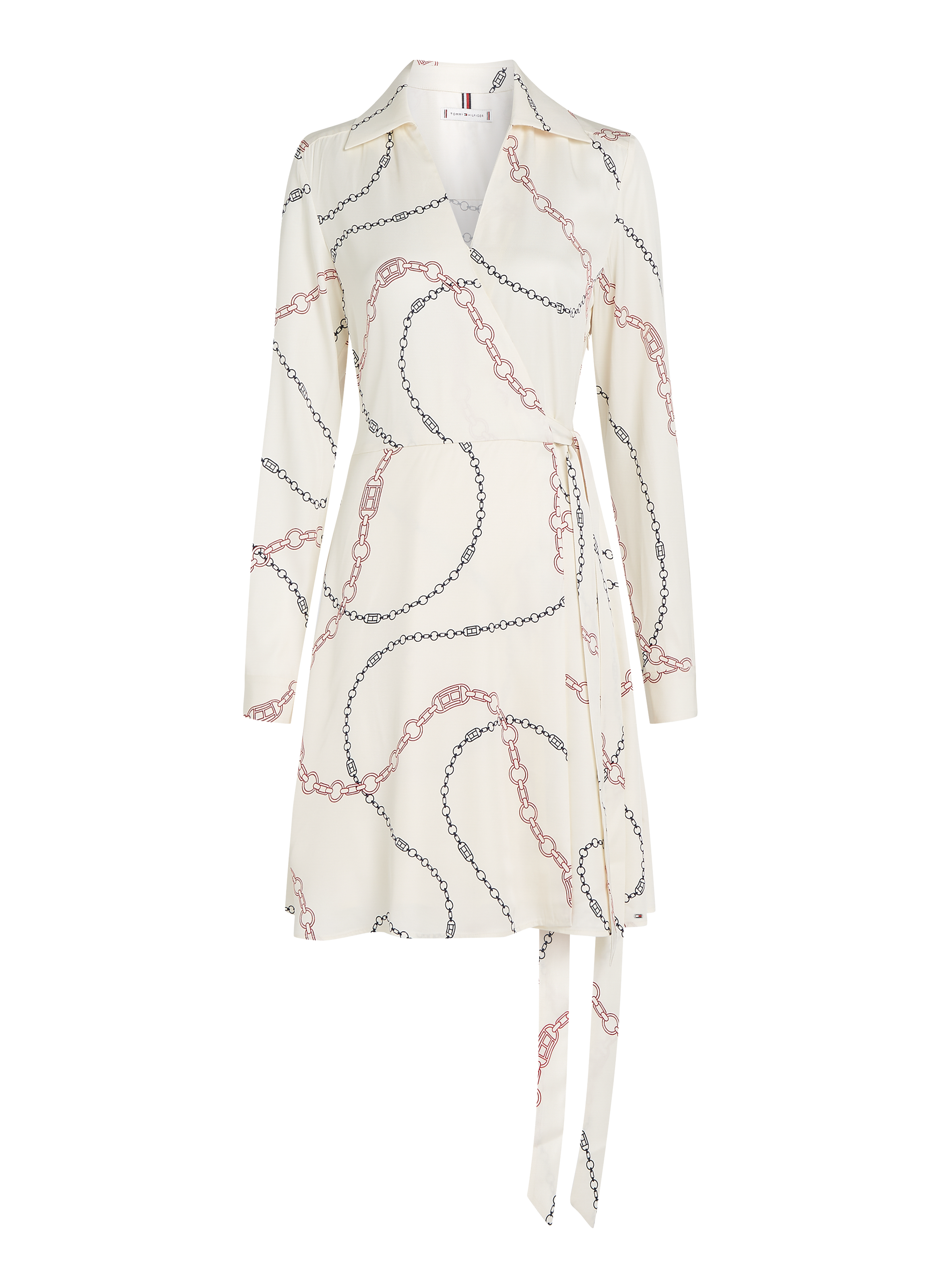 Robe évasée à imprimé chaîne TOMMY HILFIGER Multicolore