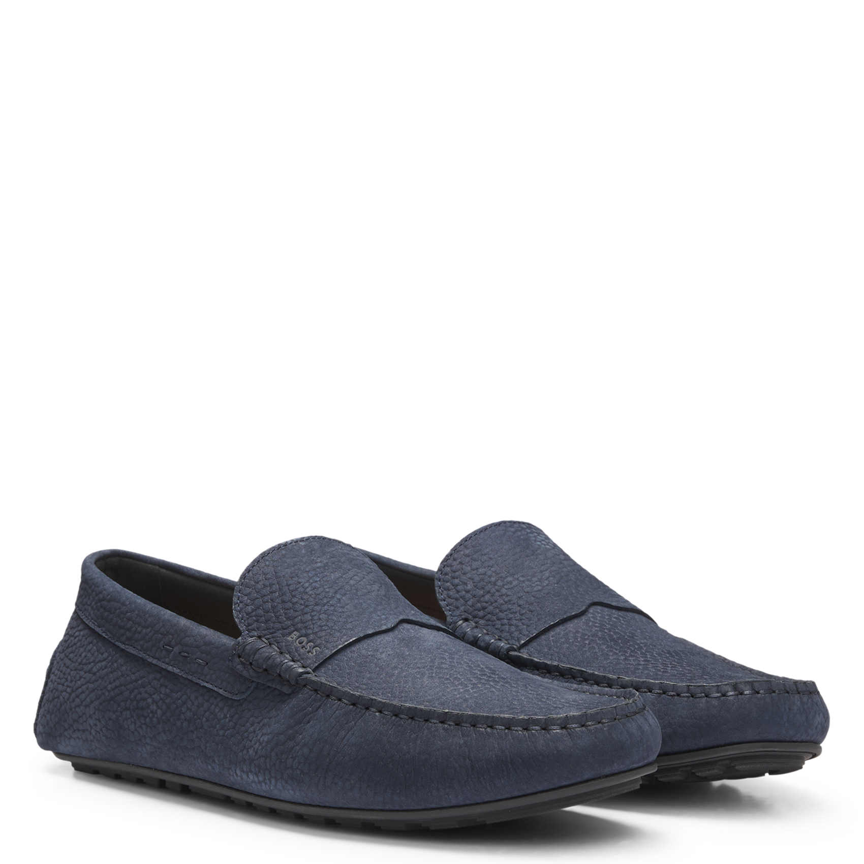 Mocassins en cuir BOSS Bleu