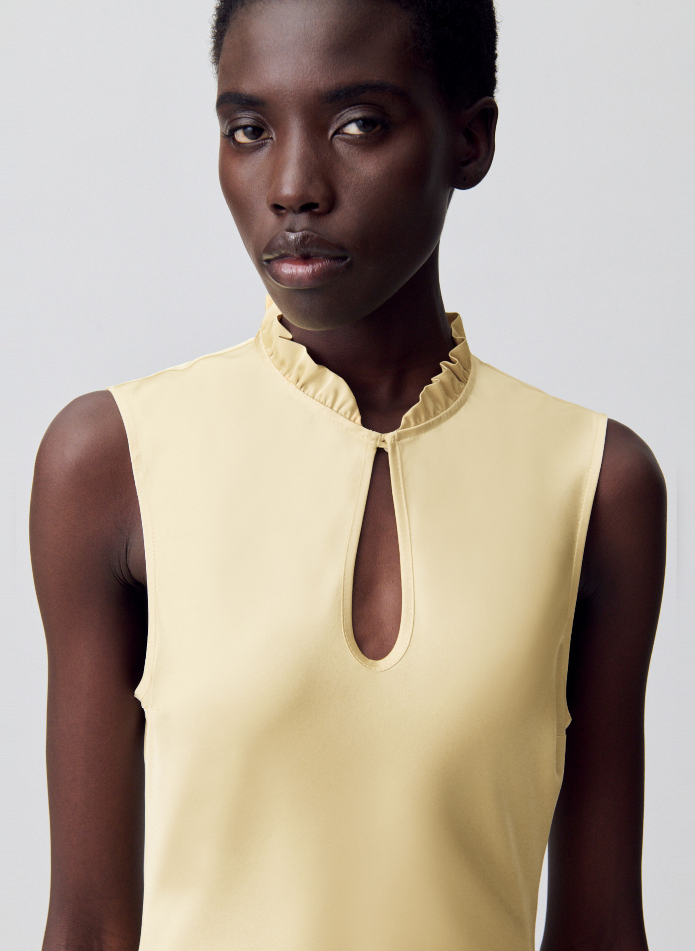 Robe longue ajustée CLAUDIE PIERLOT Jaune