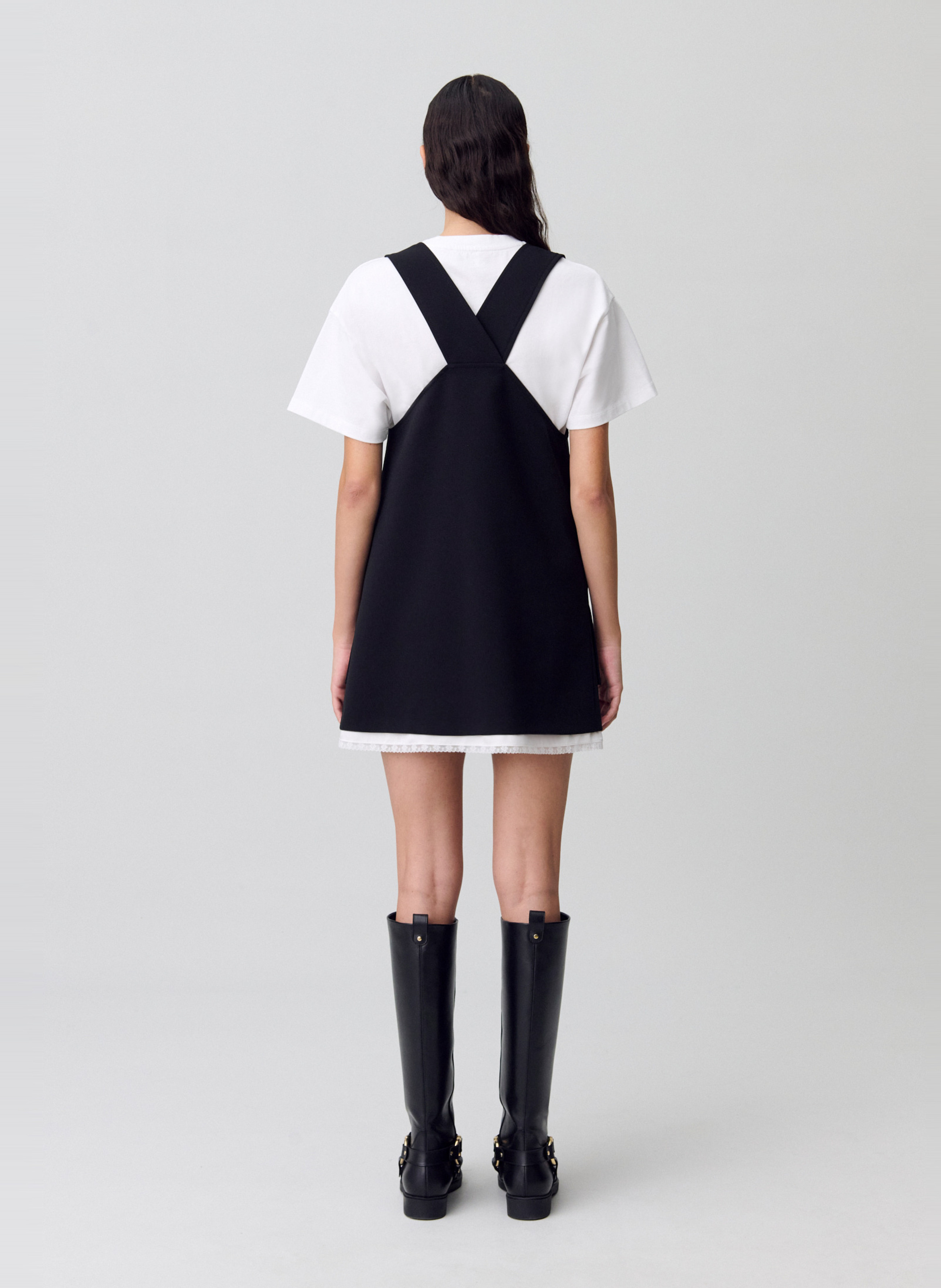 Robe courte boutonnée rosa CLAUDIE PIERLOT Noir