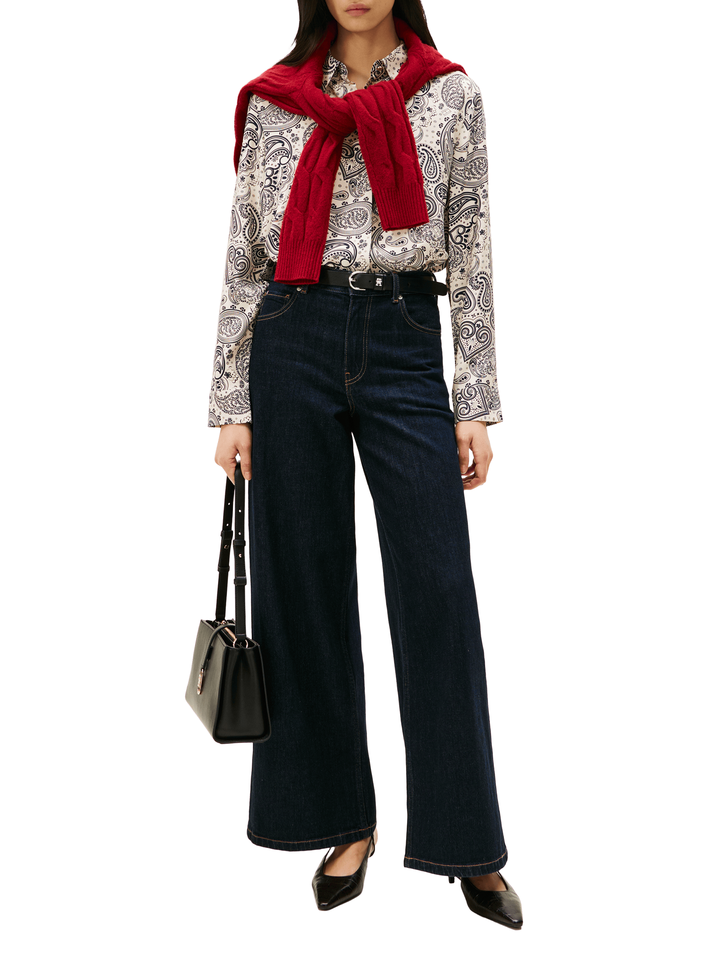 Standard fit shirt with hidden placket TOMMY HILFIGER Multicolour