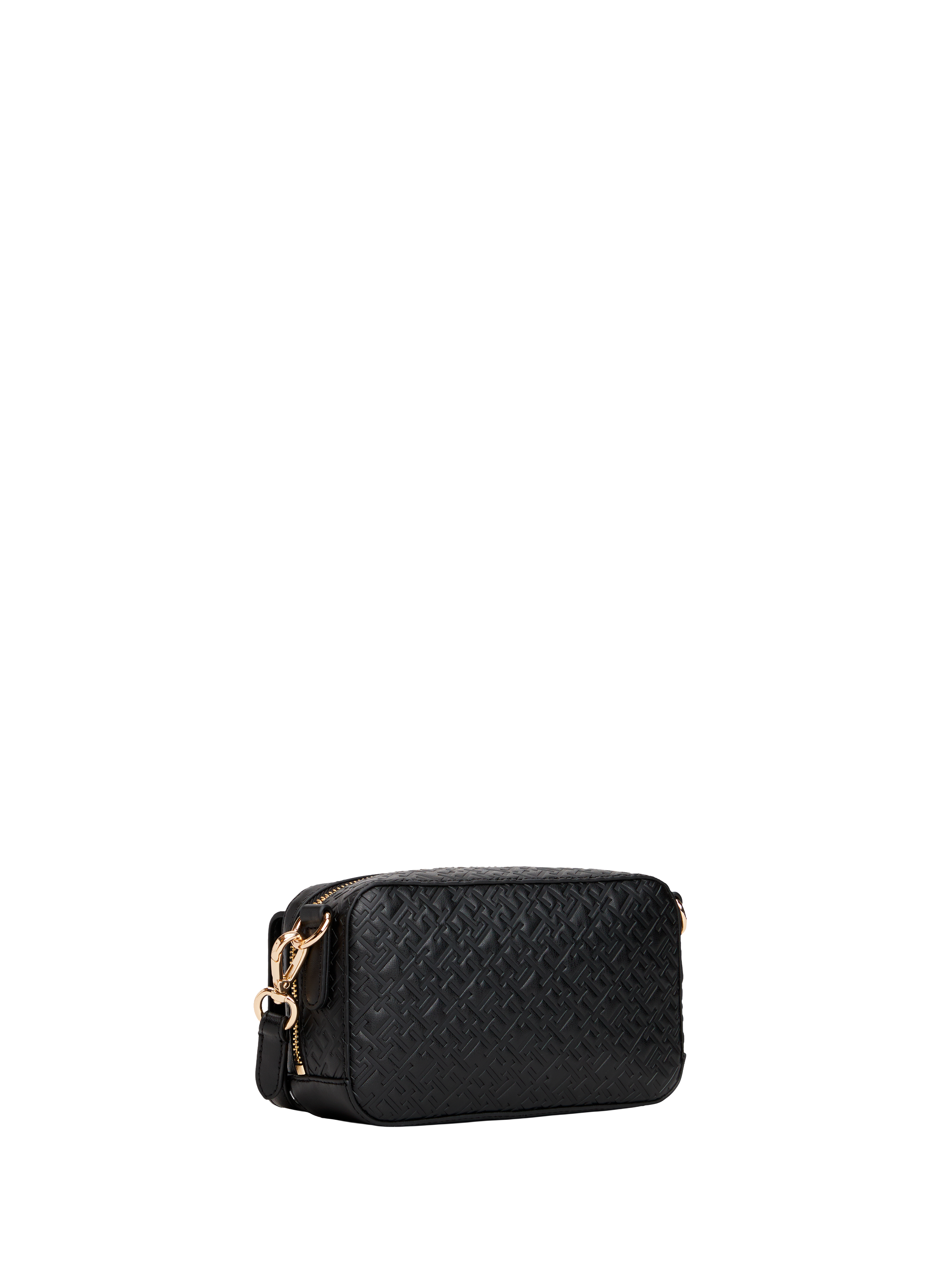 Logo print shoulder bag TOMMY HILFIGER Black