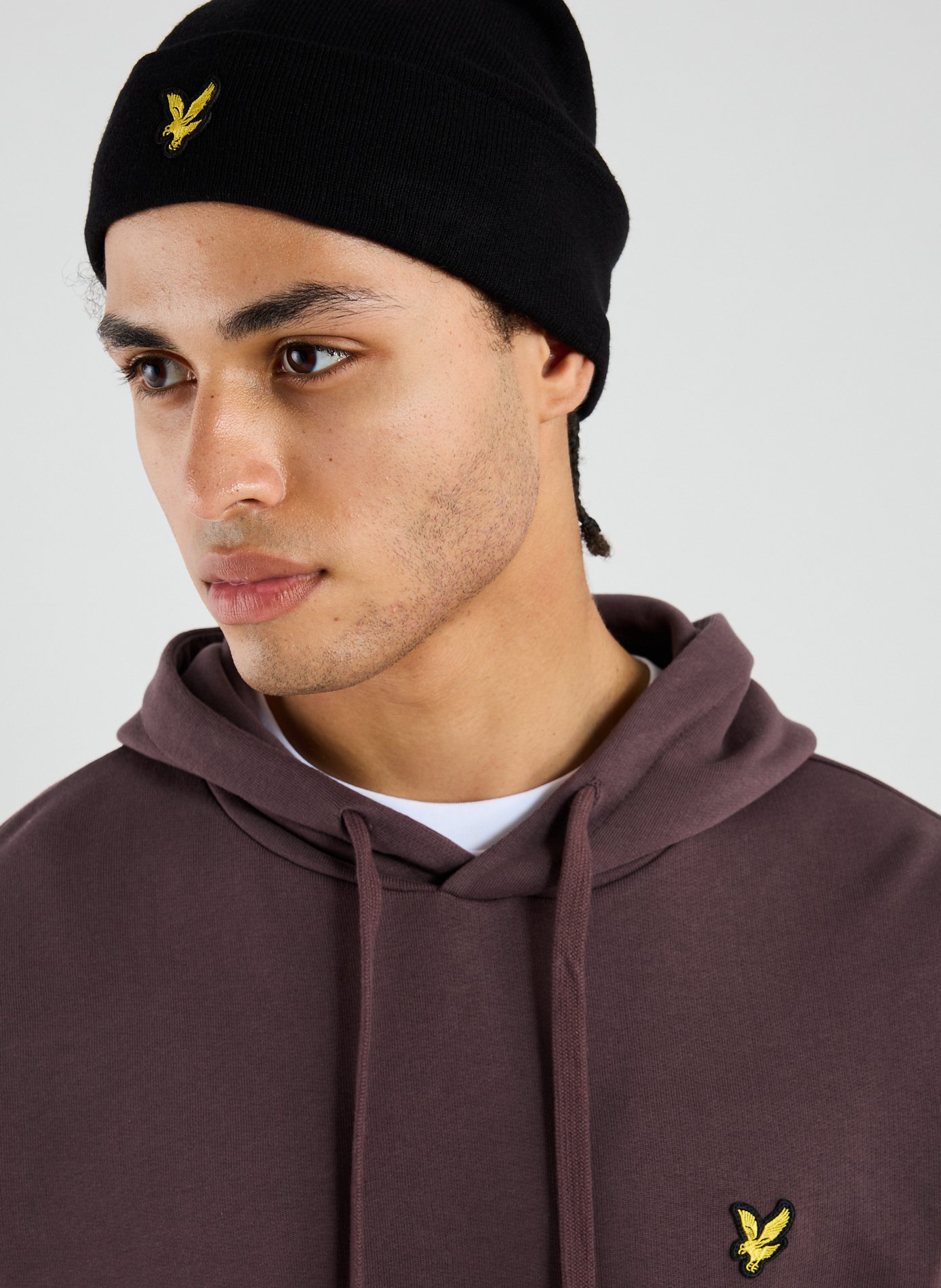 Hoodie en coton  LYLE & SCOTT Marron