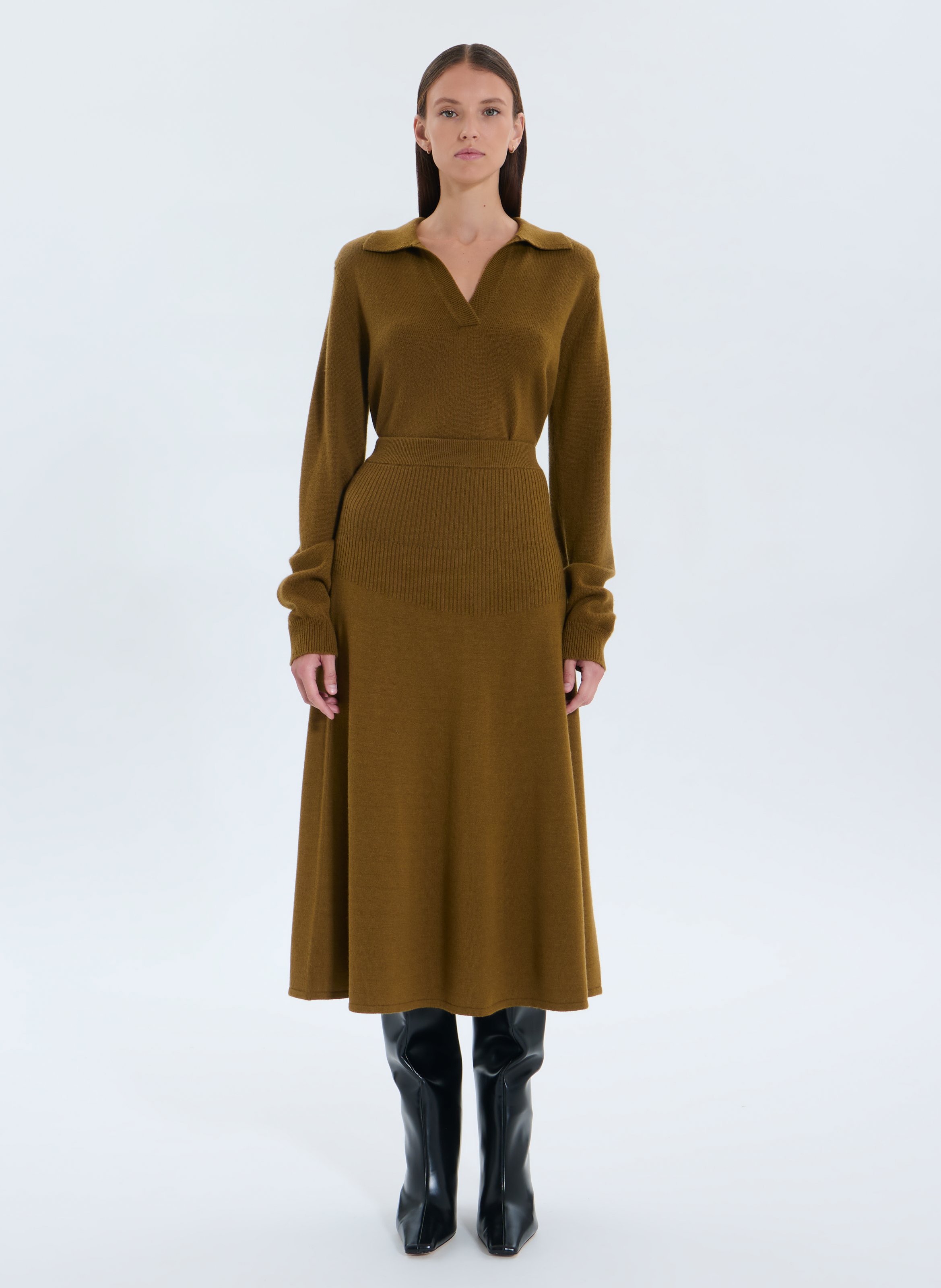 Jupe droite justine ZAPA Vert