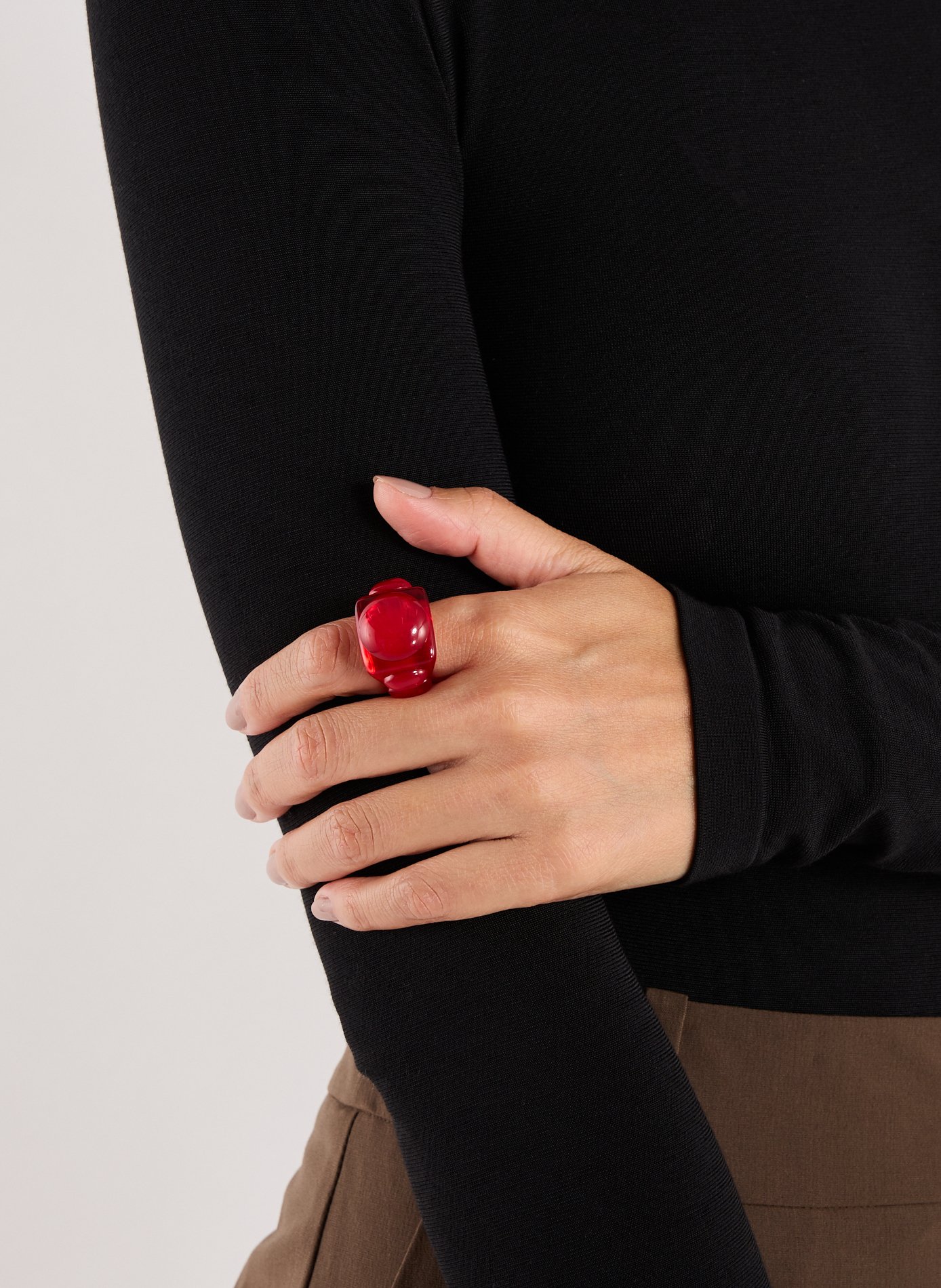 Lollipop Ring LA MANSO Red