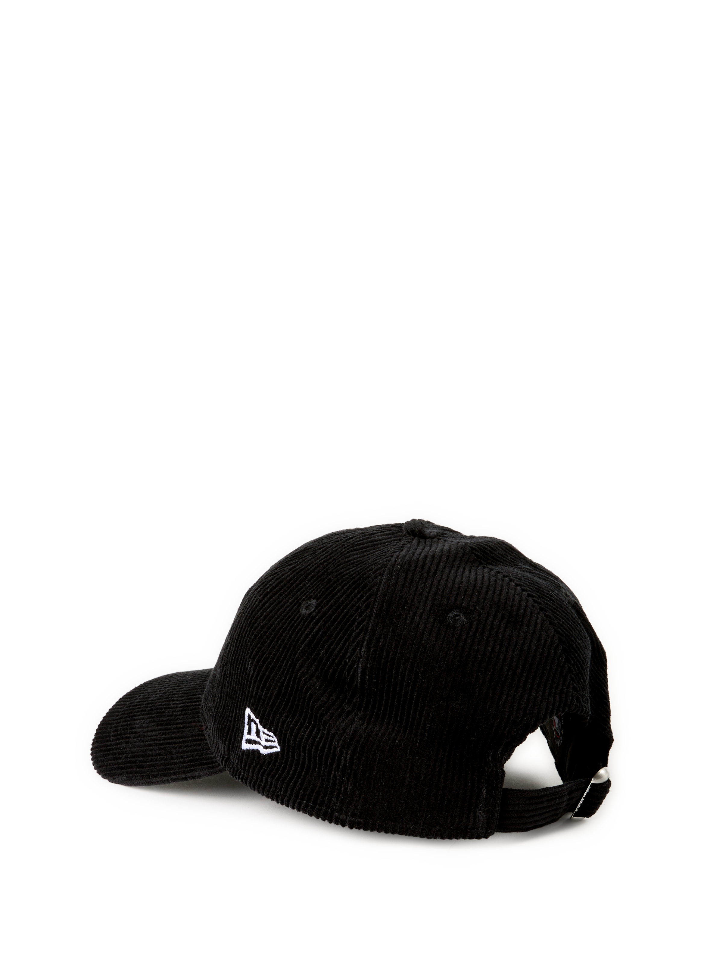 Casquette visière courbée aspect velours côtelé en coton NEW ERA Noir
