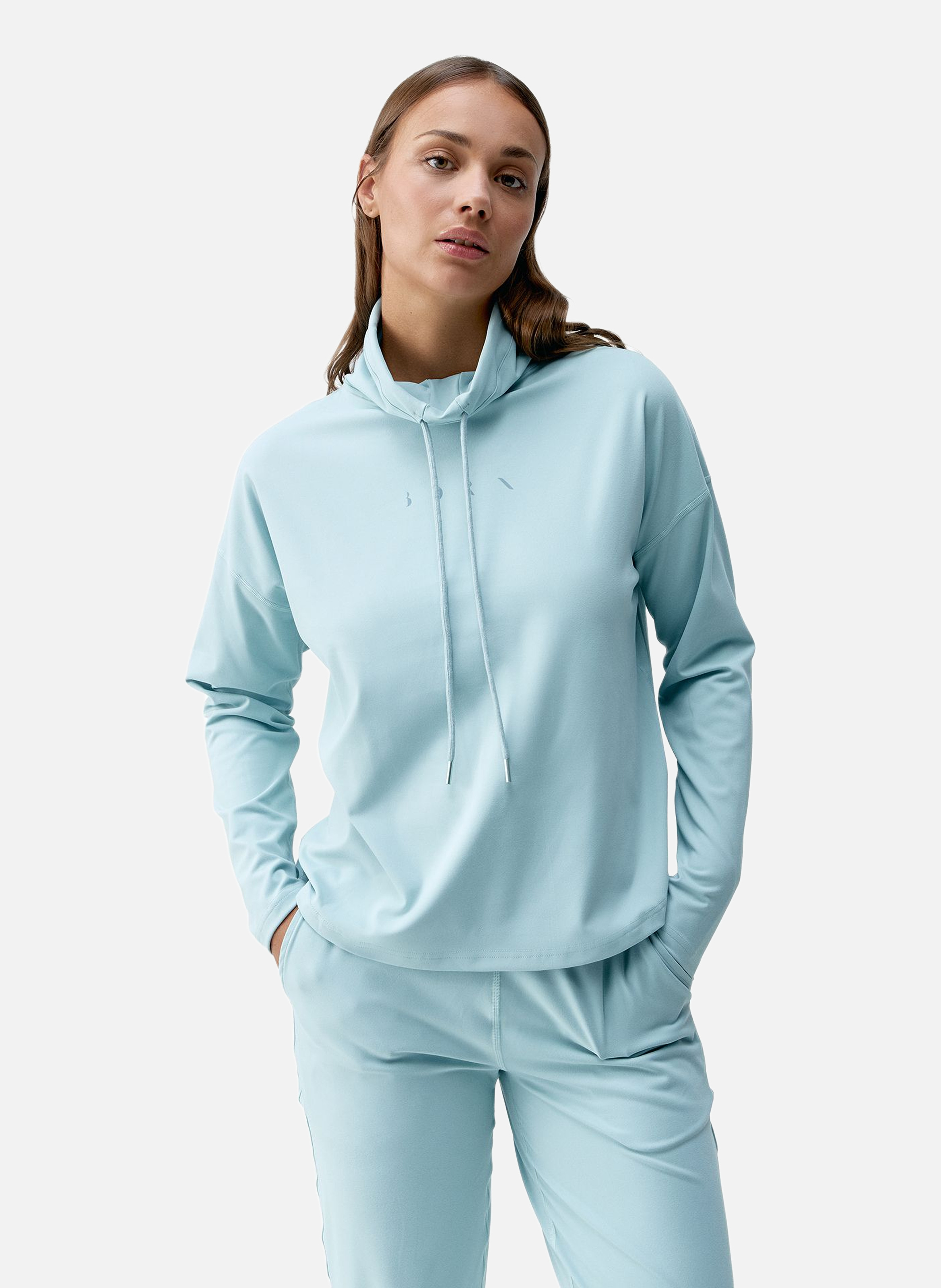 Sweat de sport sans capuche performance camille BORN LIVING YOGA Bleu