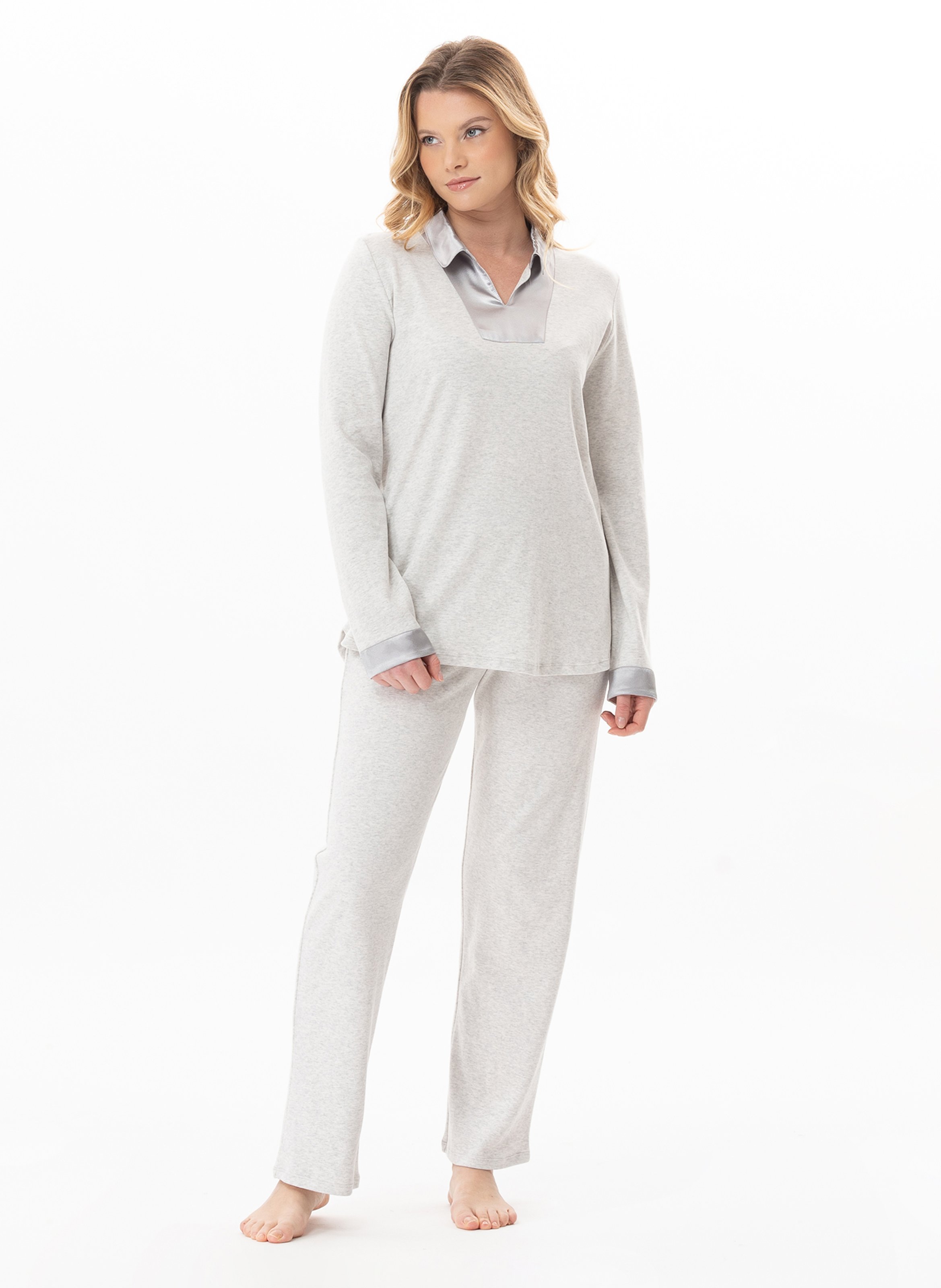 Pyjama en coton andy 102 LE CHAT Gris