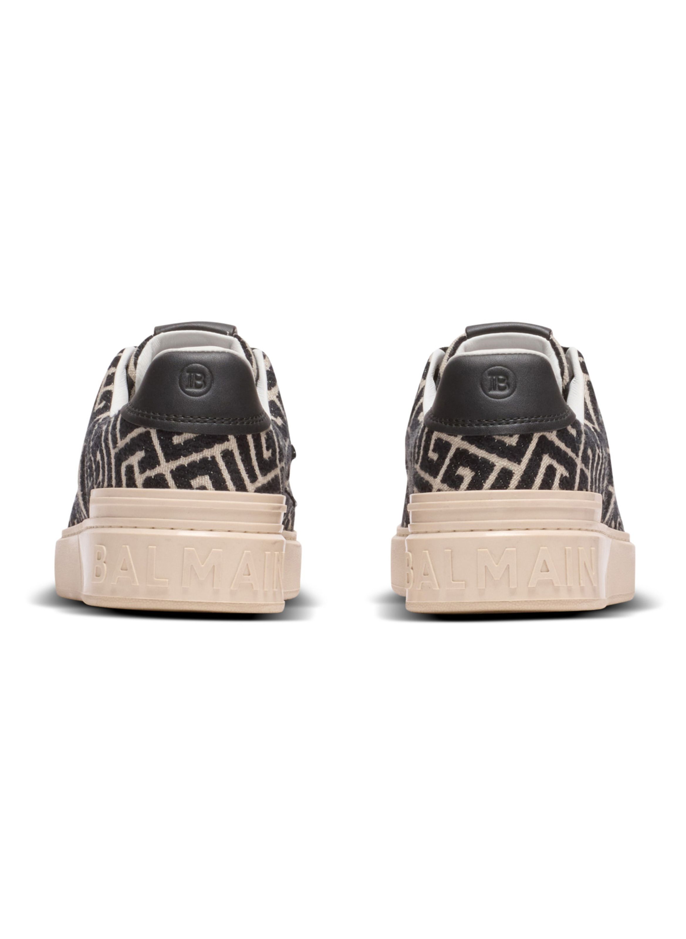 Baskets b-court en jacquard monogramme BALMAIN Noir