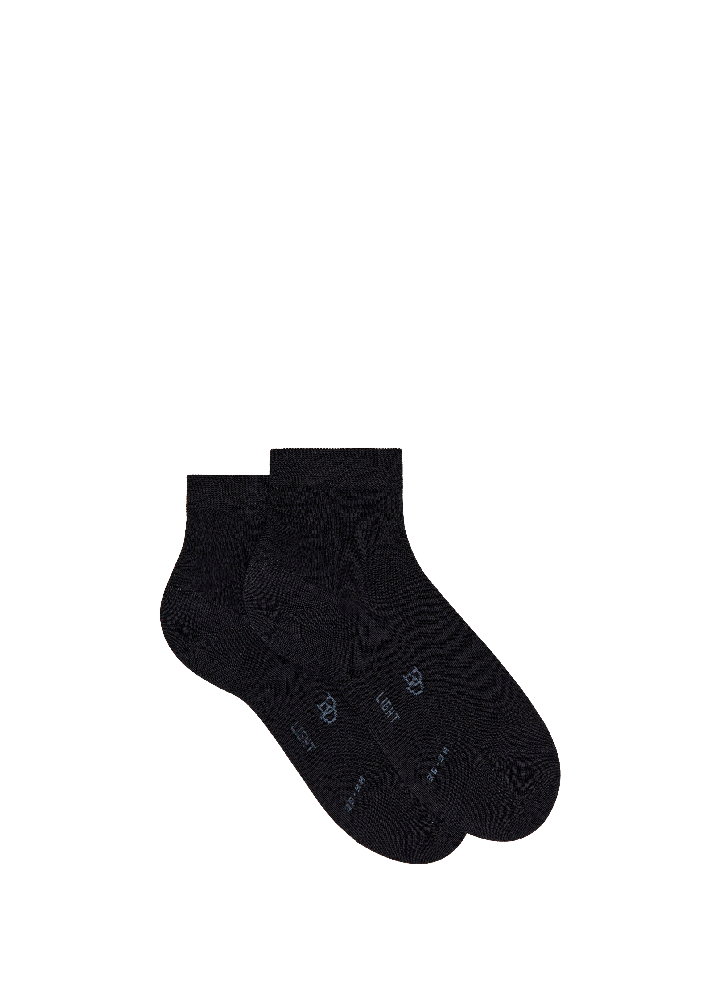 DORÉ DORÉ Low-cut cotton blend socks Black