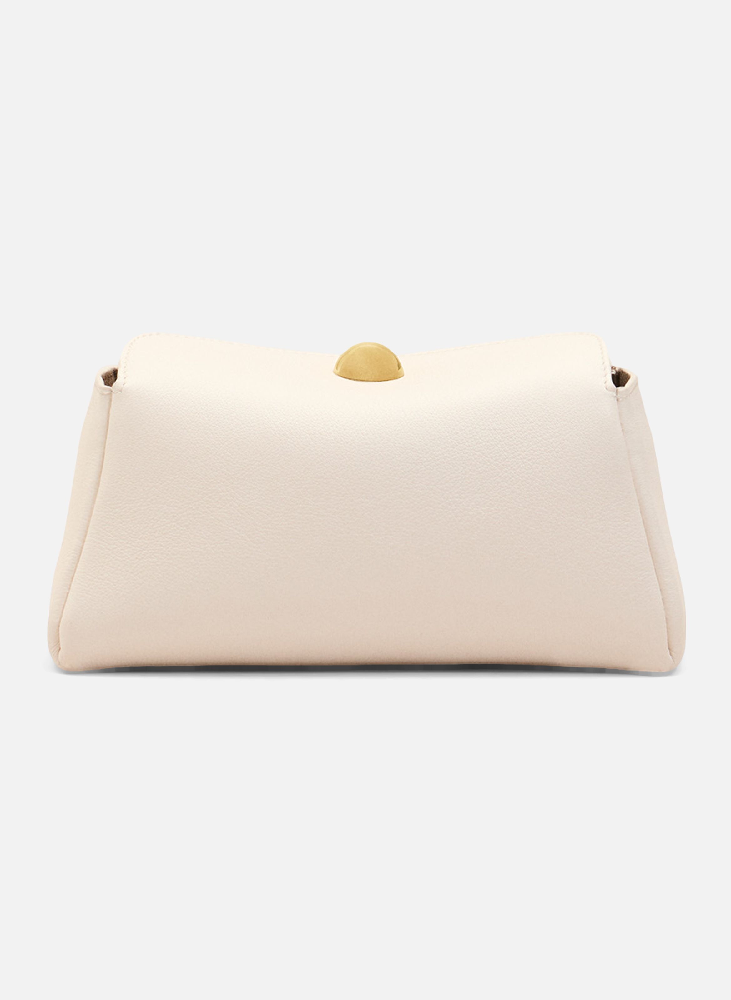 Mini sac carrousel unisexe en cuir de veau AMI PARIS Blanc