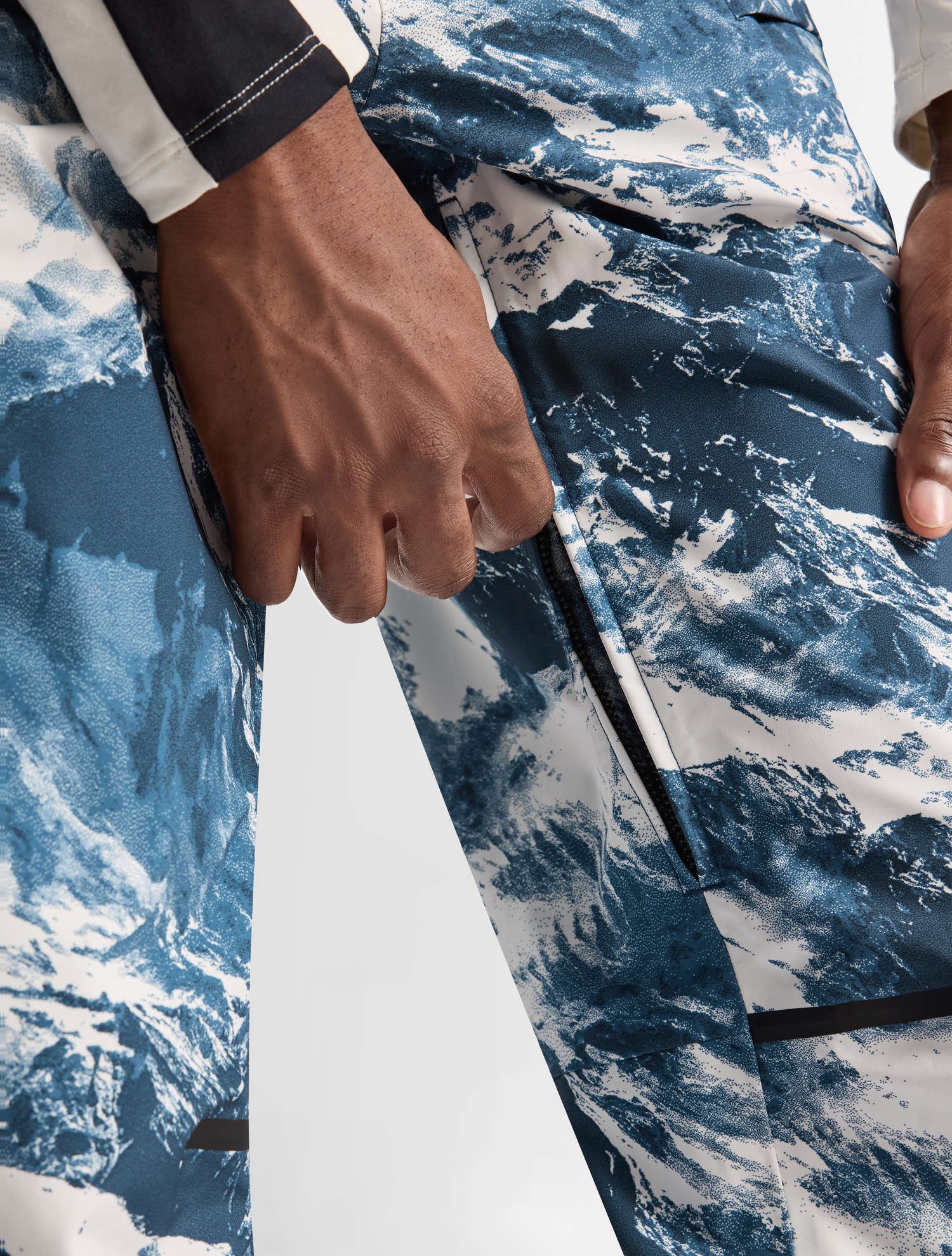 Pantalon de ski brakonz mountn coupe ample FUSALP Bleu