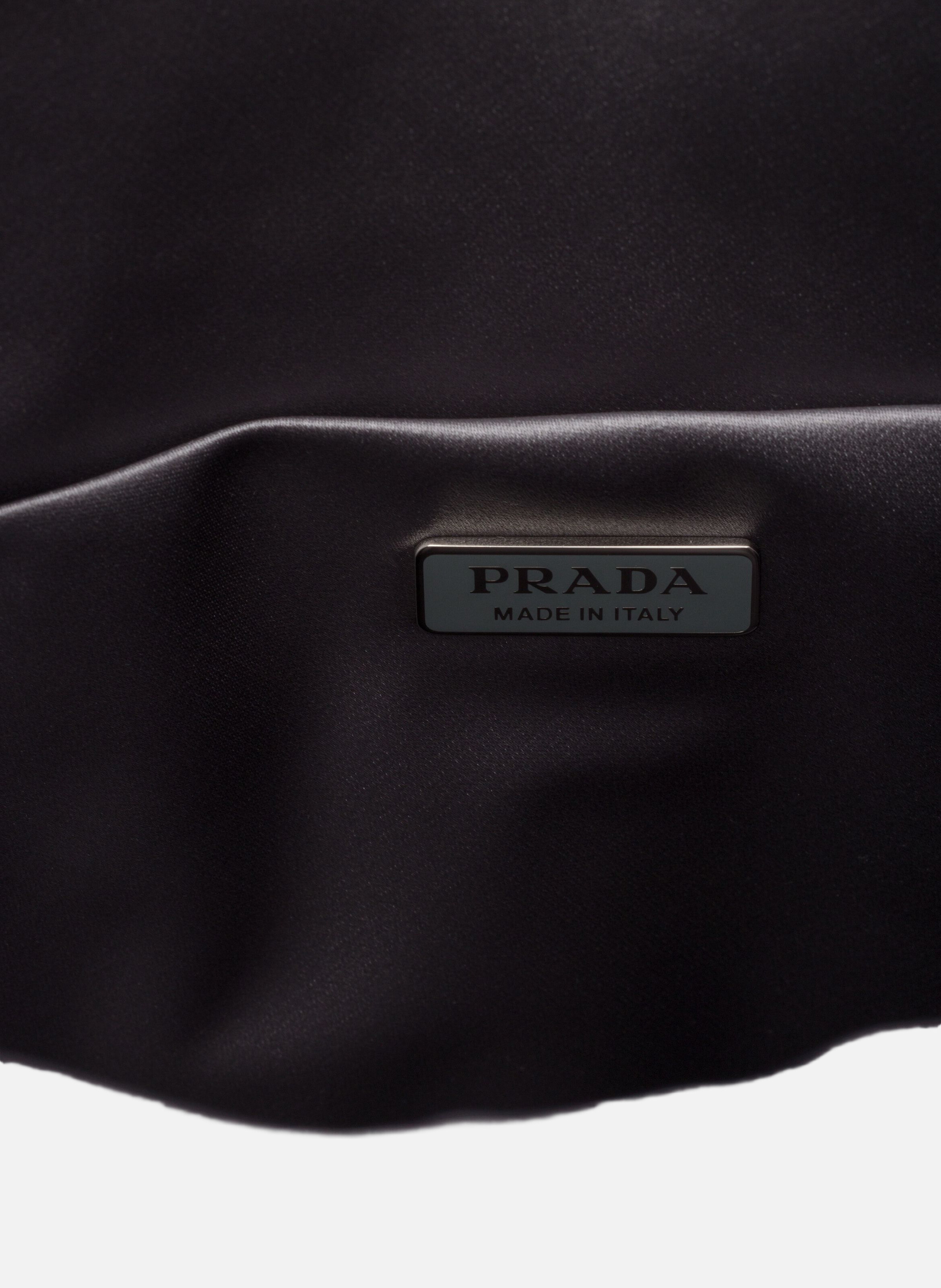 Pochette prada wish en duchesse de soie PRADA Gris