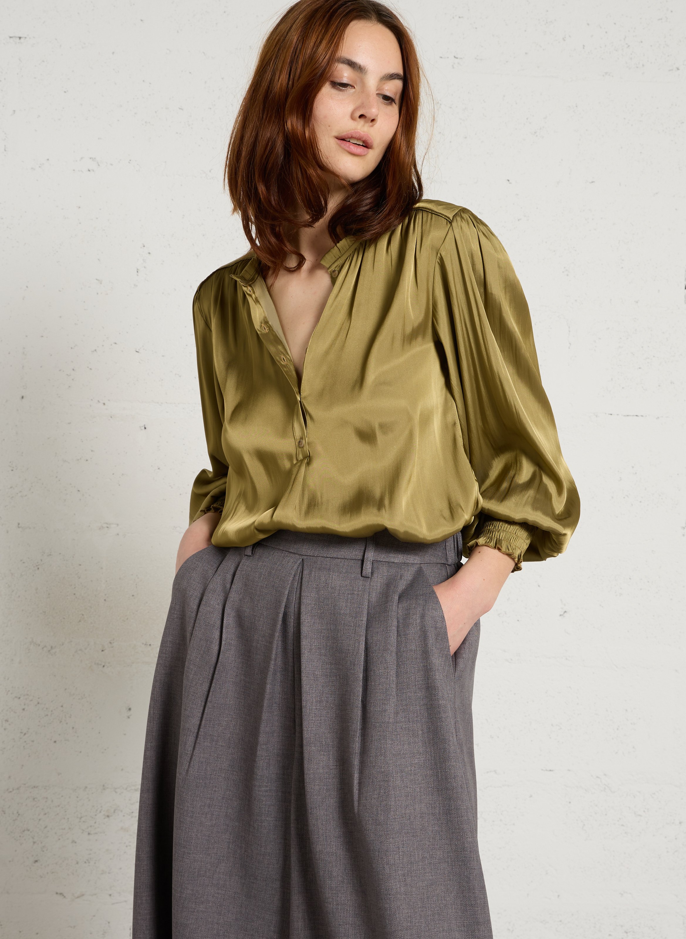 Top col rond deesse MAISON 123 Vert