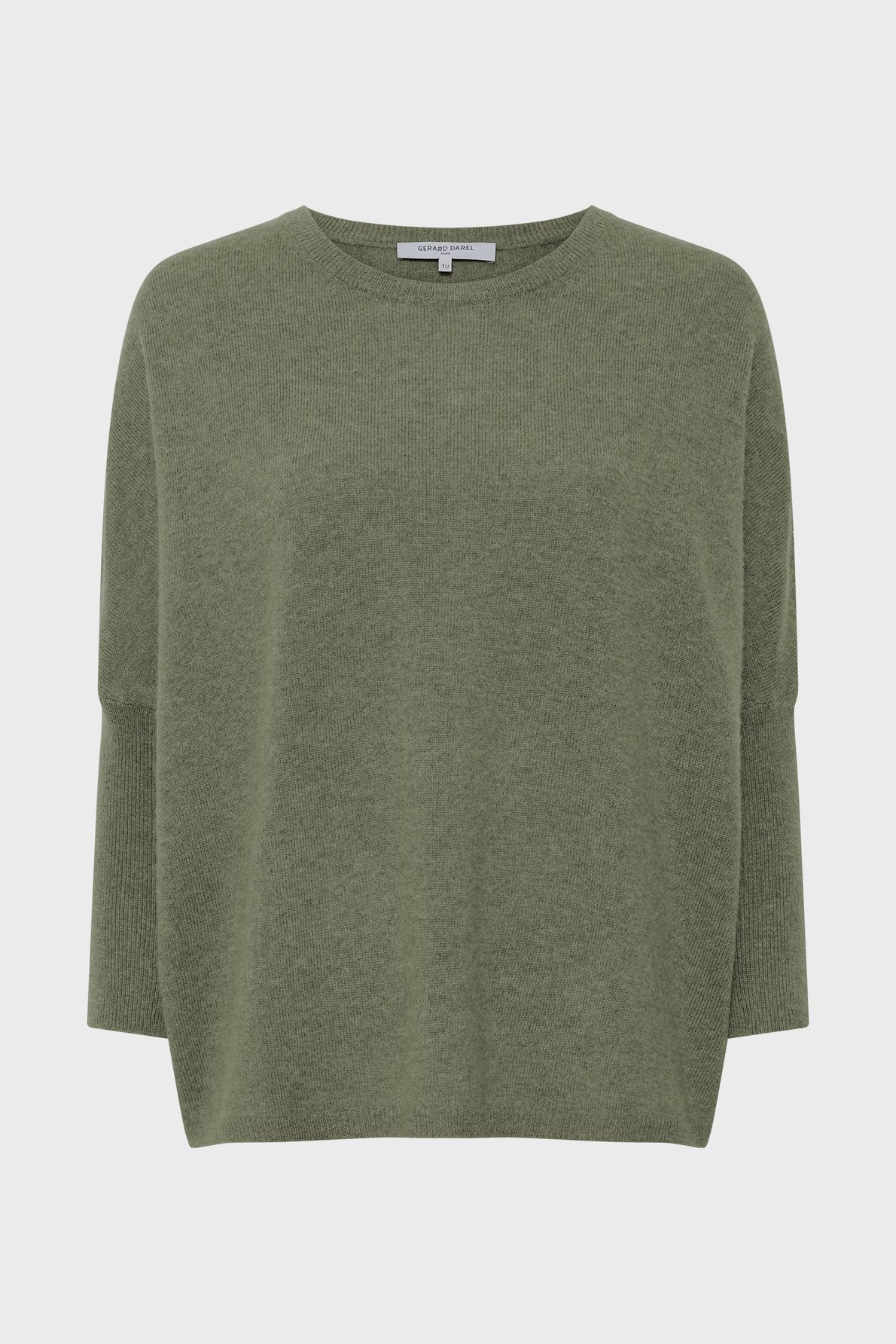 Pull ample à col rond en cachemire - erline GERARD DAREL Kaki