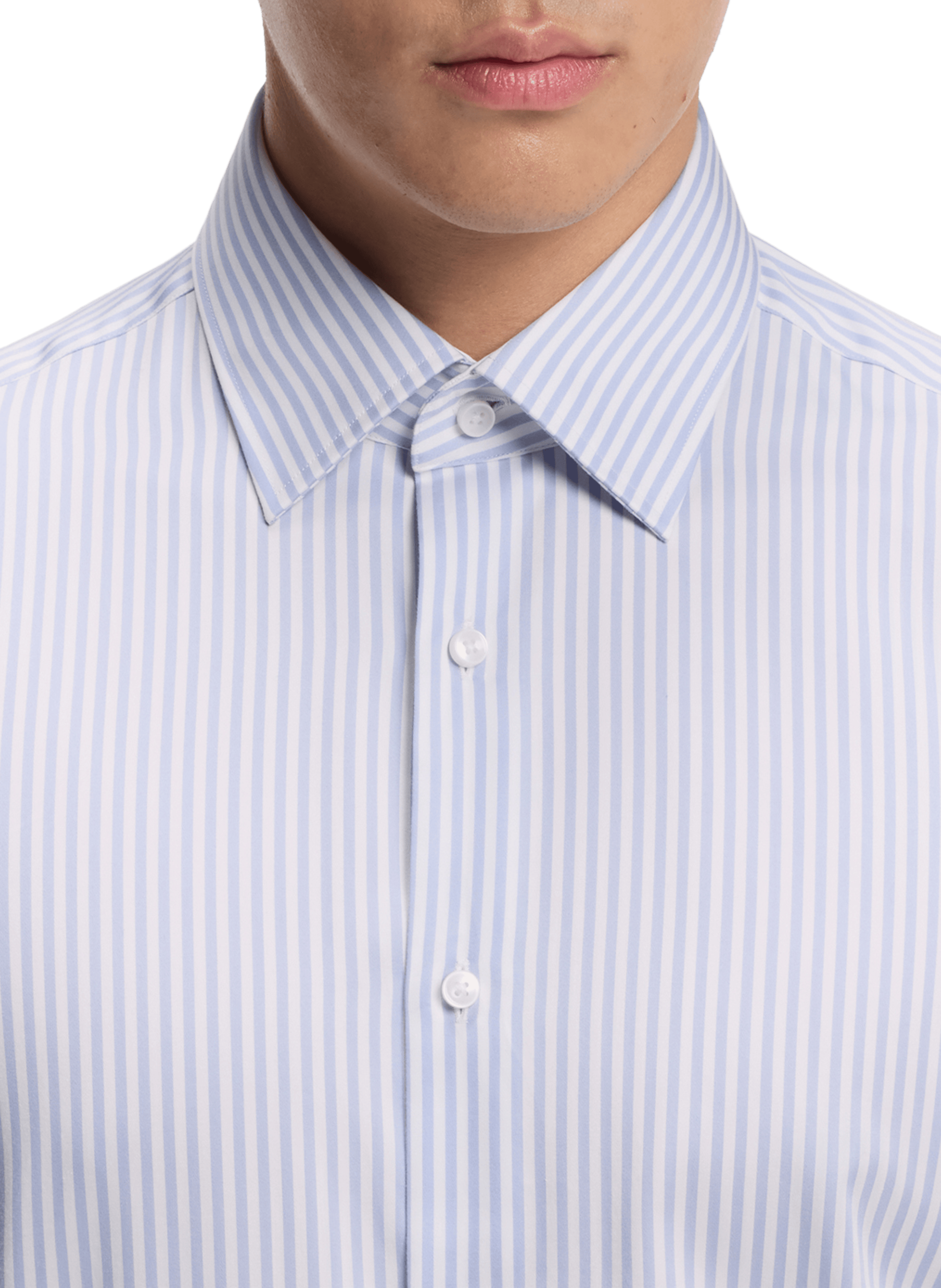 Camicia a righe in cotone BOSS Blu