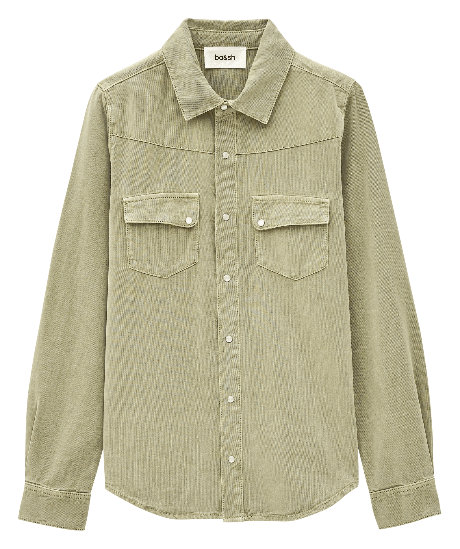 Chemise droite col classique jada BA&SH Kaki