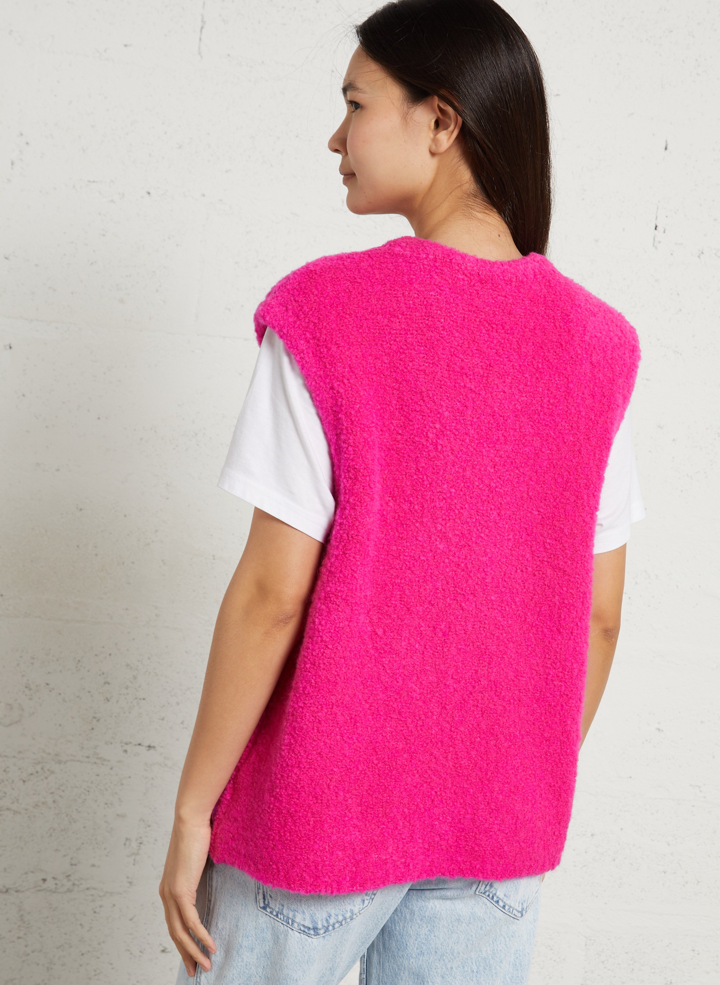 Pull oversize en maille zolly AMERICAN VINTAGE Rose