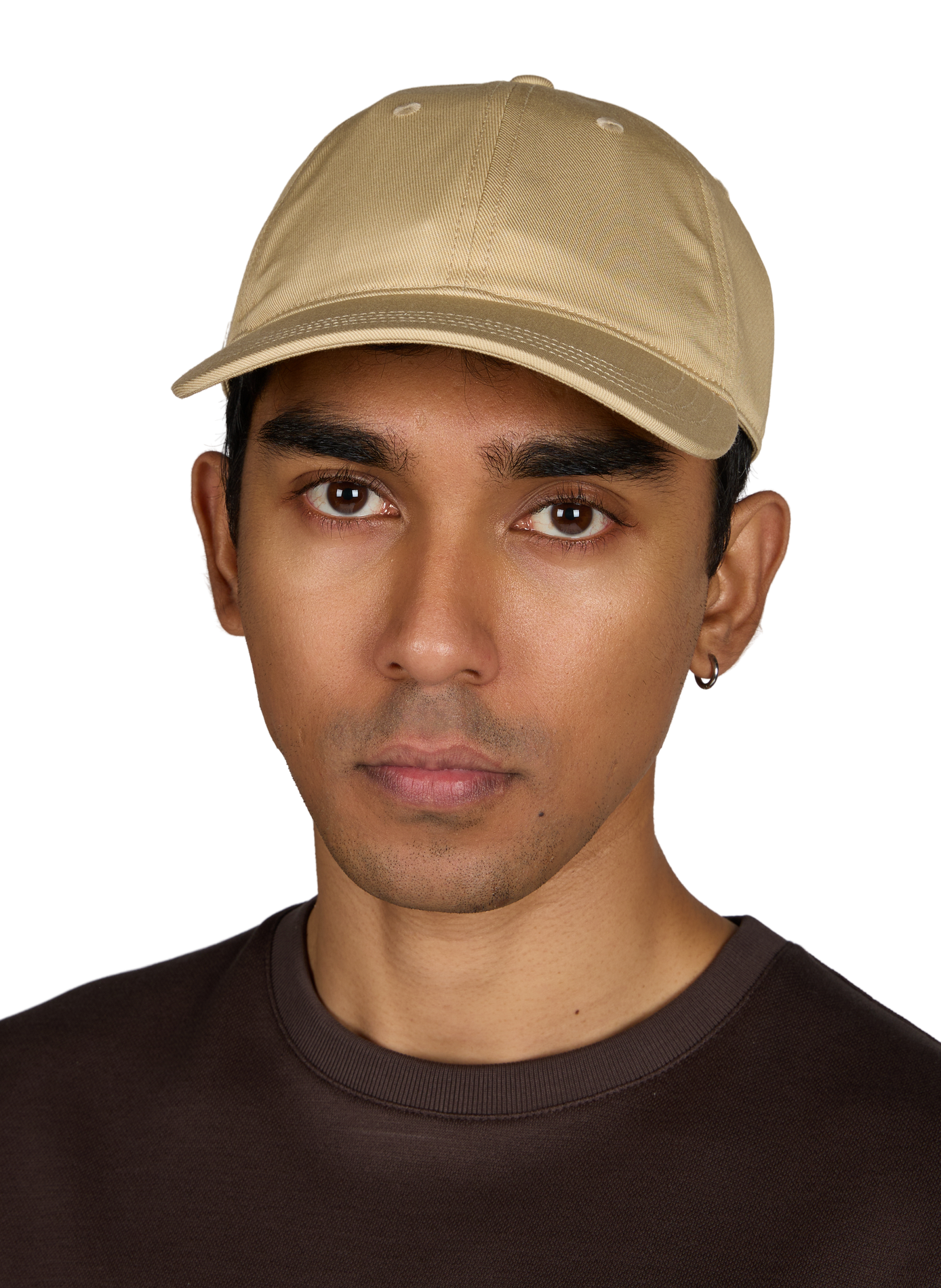 Casquette en coton LACOSTE Beige
