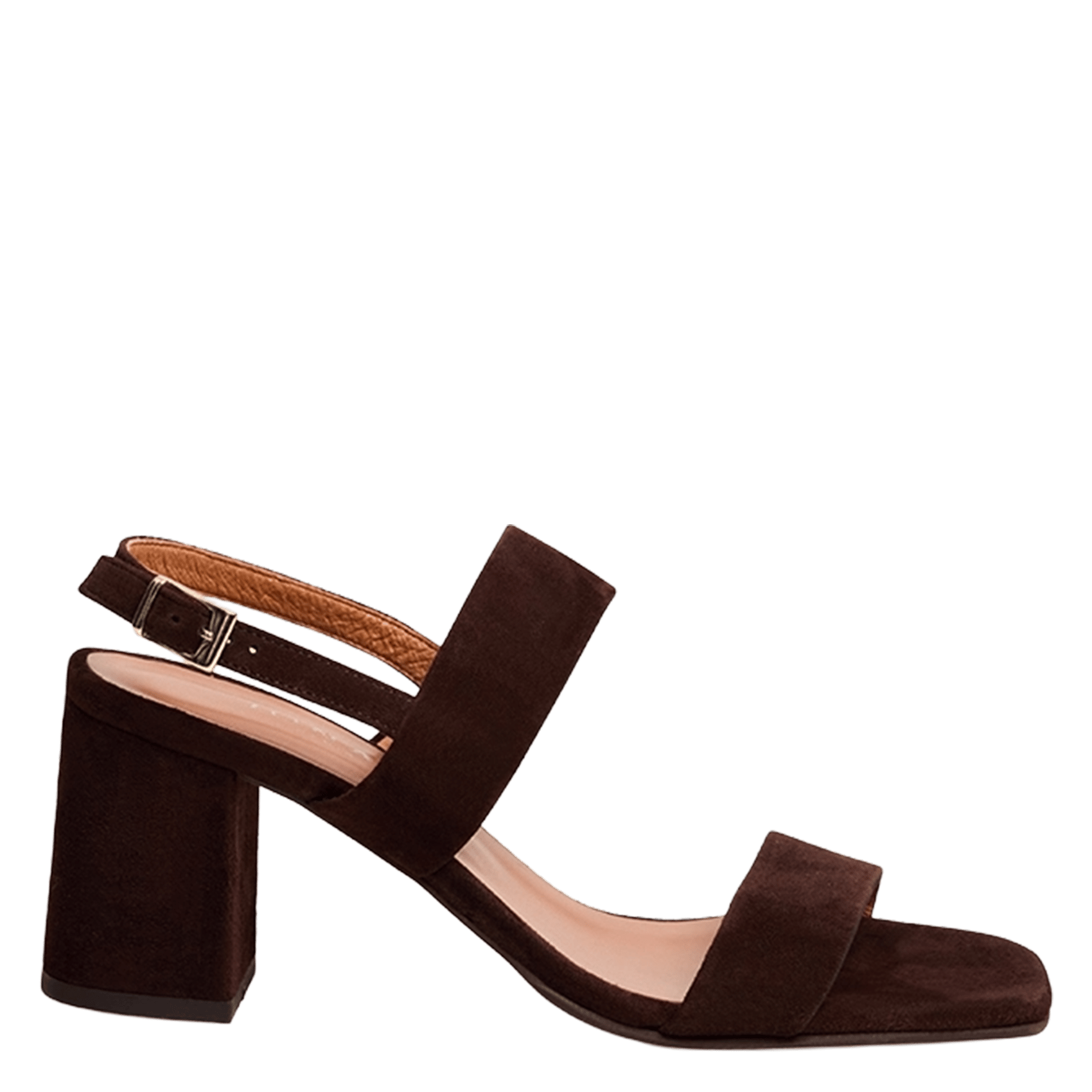 Sandales à talon haut en cuir velours vico JONAK Marron