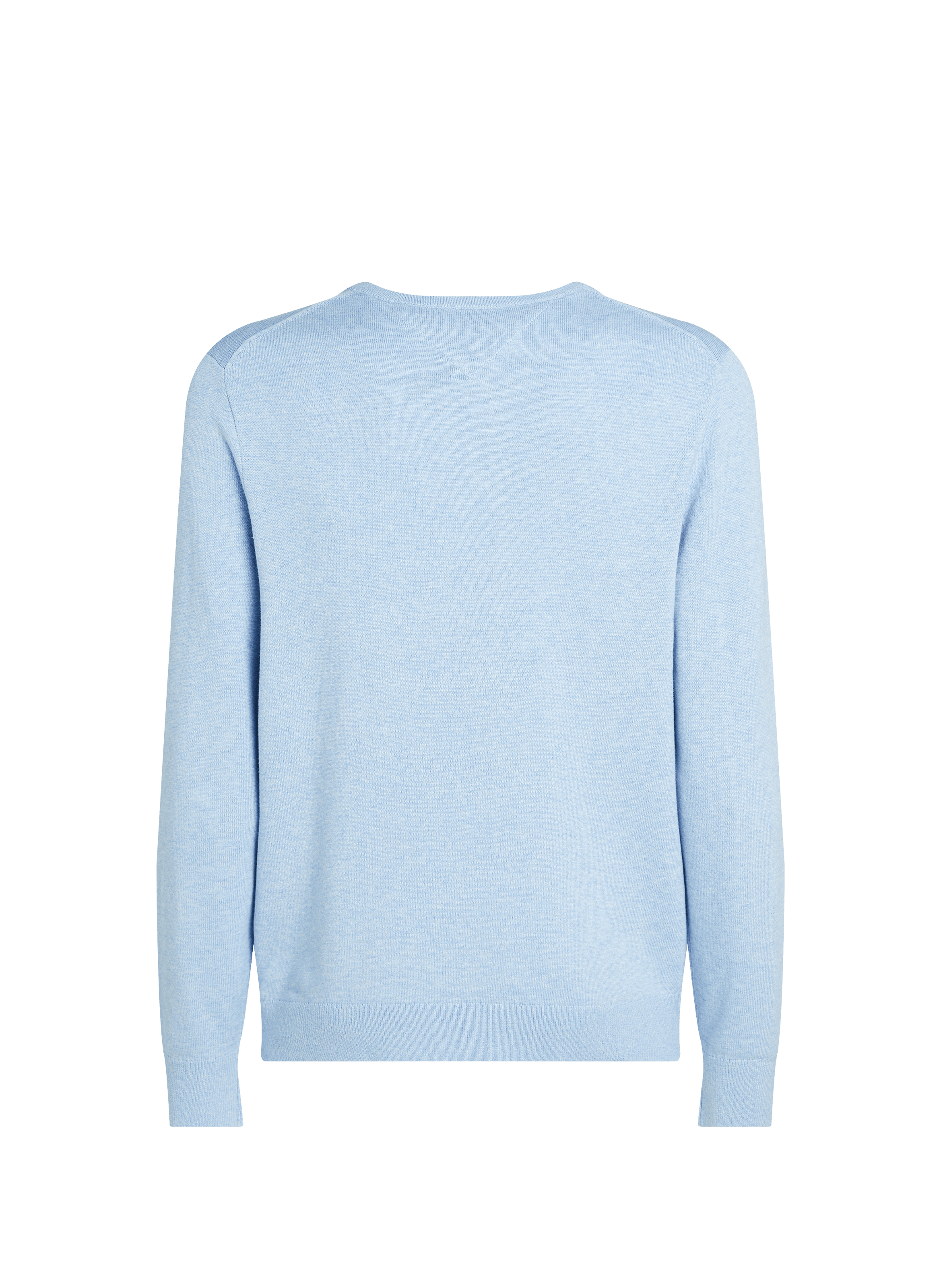 Cotton sweater with embroidered flag TOMMY HILFIGER Blue