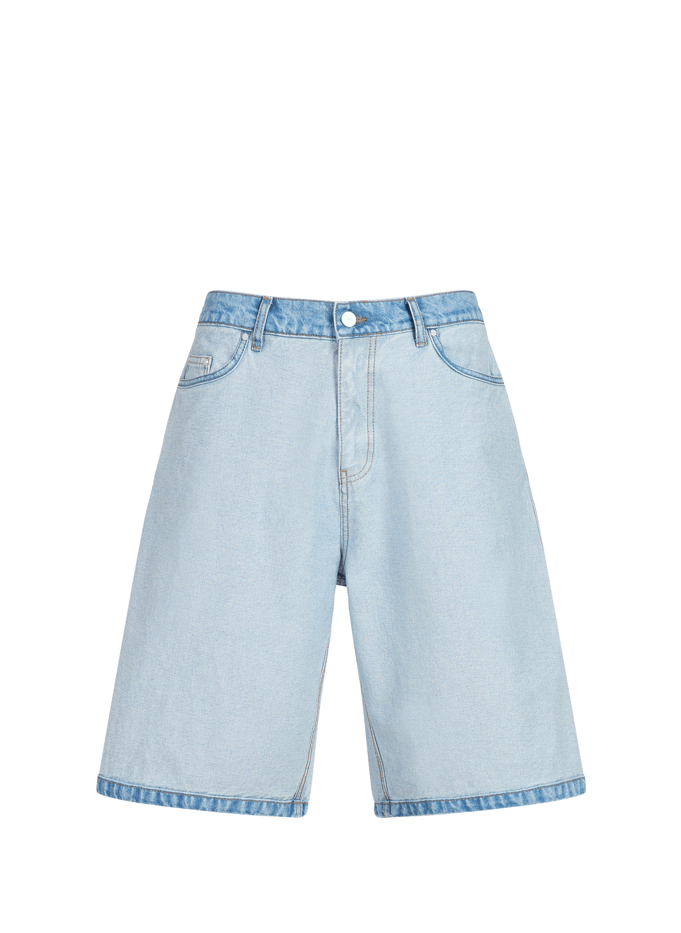 Short straight denim in cotton ARTE ANTWERP Blue