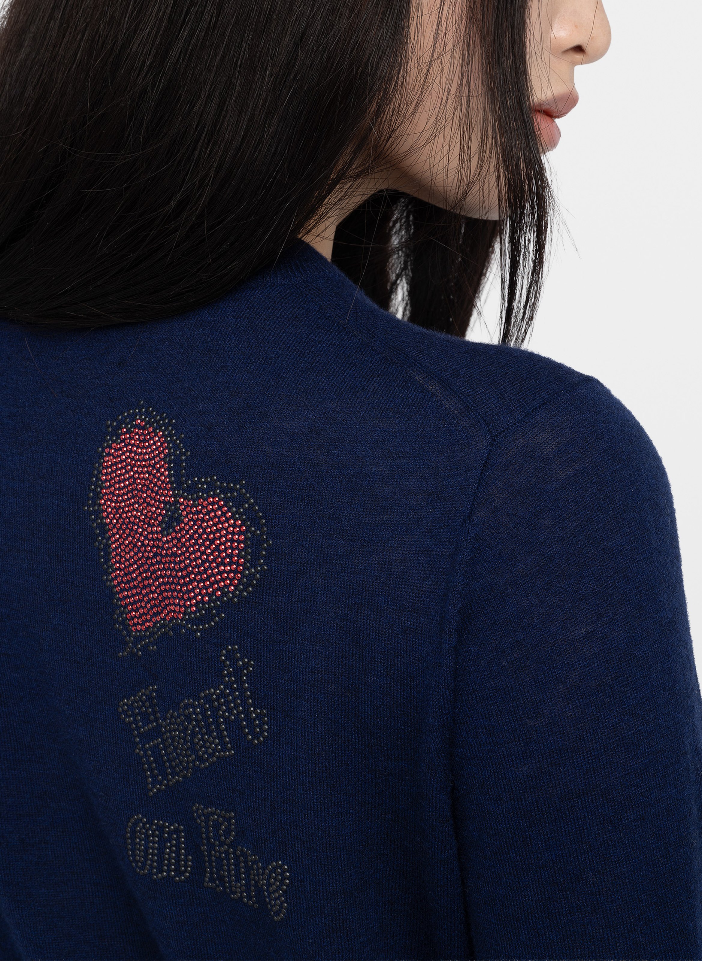 Pull droit col rond en cachemire miss ZADIG&VOLTAIRE Bleu