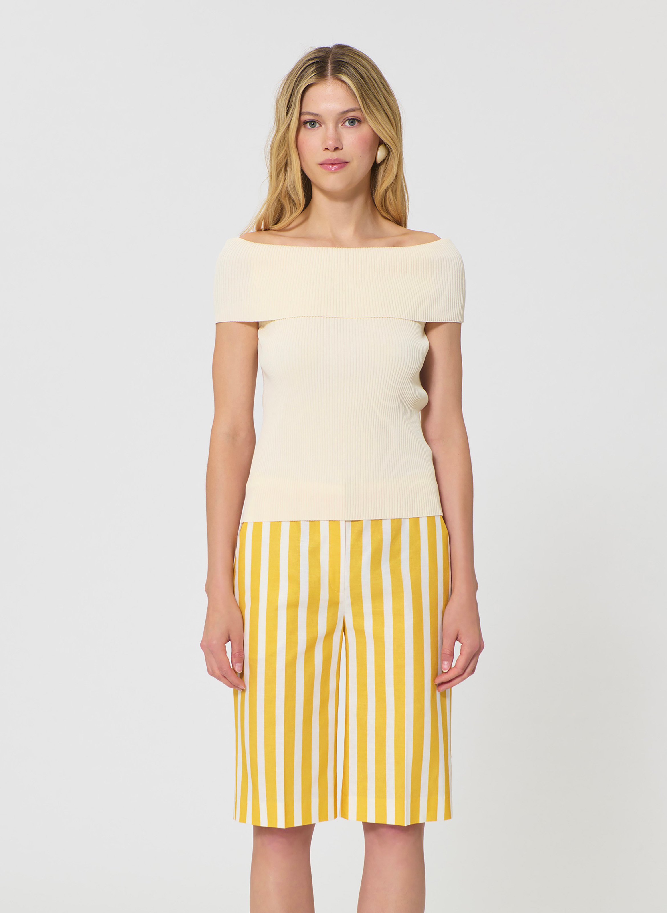 T-shirt twist TARA JARMON Blanc