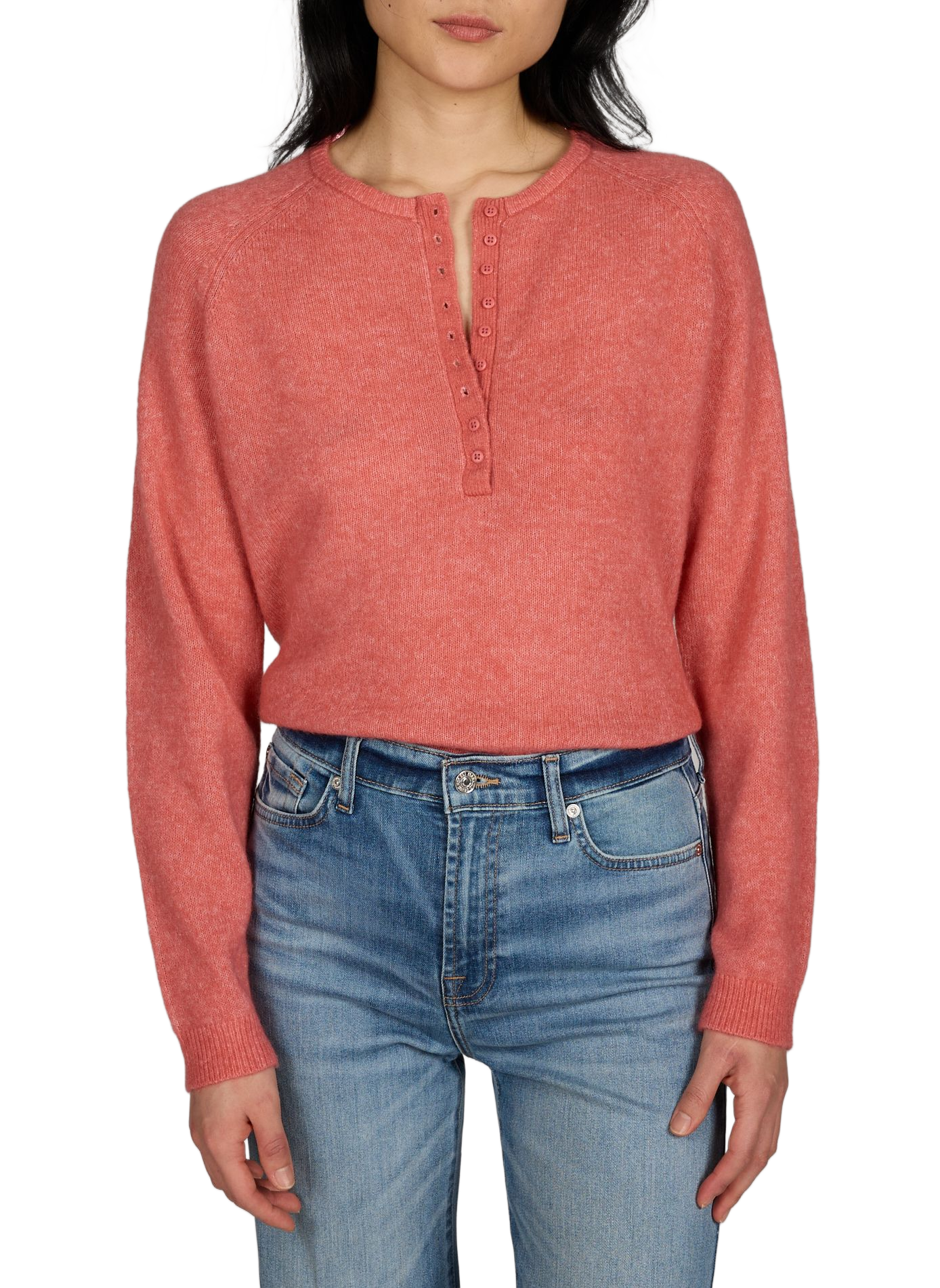 Sweater with buttons Palema Alegria in wool and alpaca blend MSCH Pink