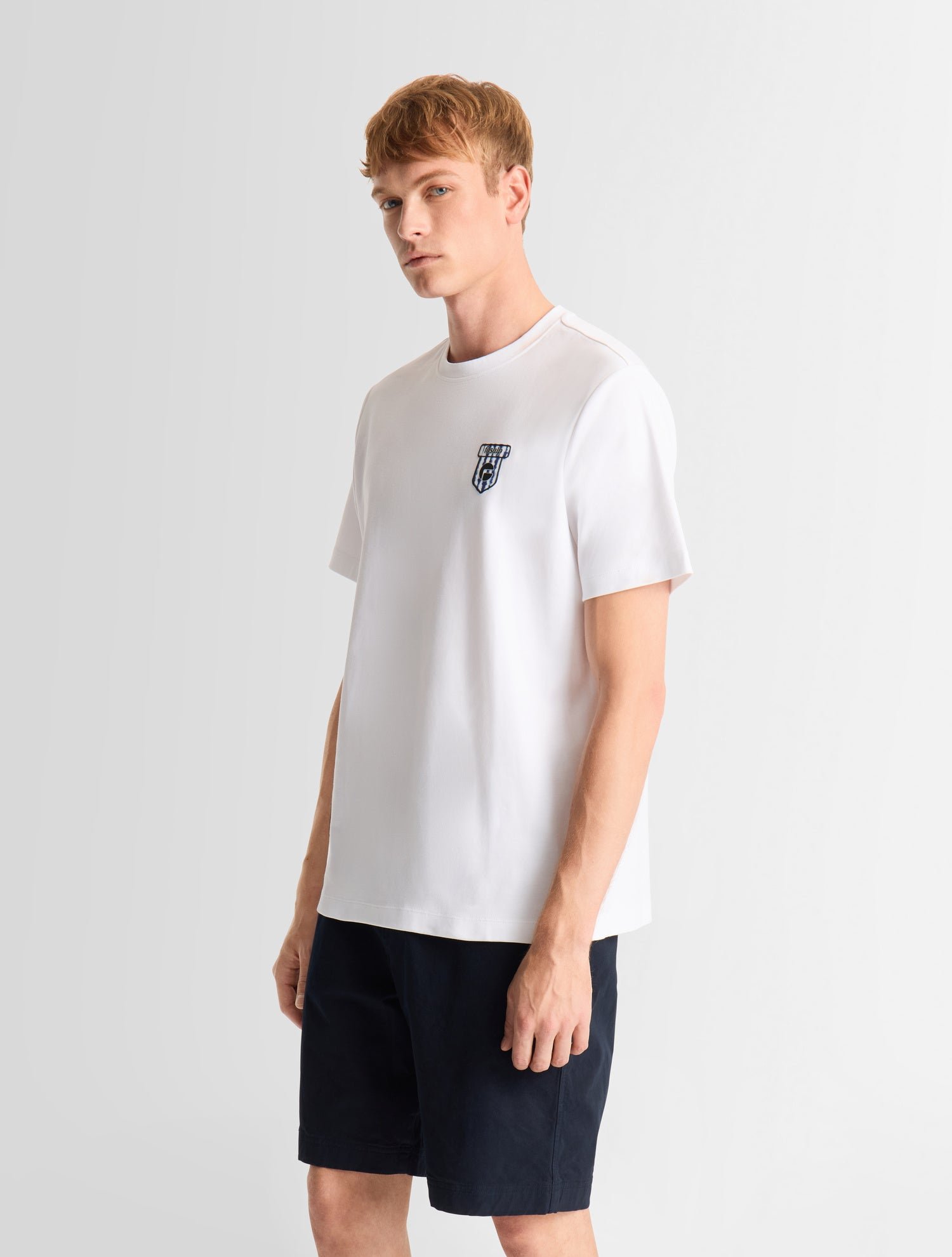 T-shirt tylo anim col rond coupe regular FUSALP Blanc