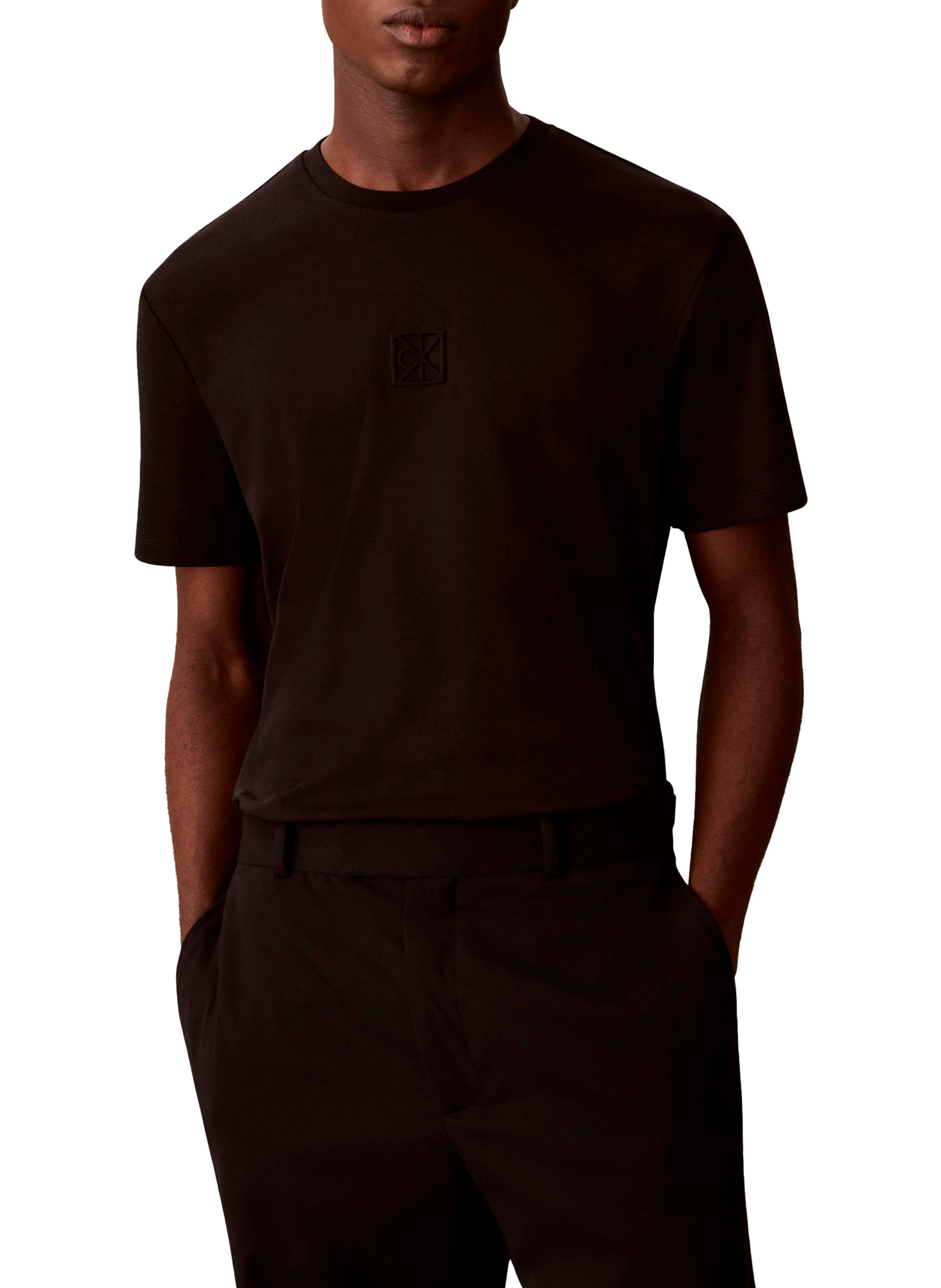 Cotton Logo T-shirt CALVIN KLEIN Black