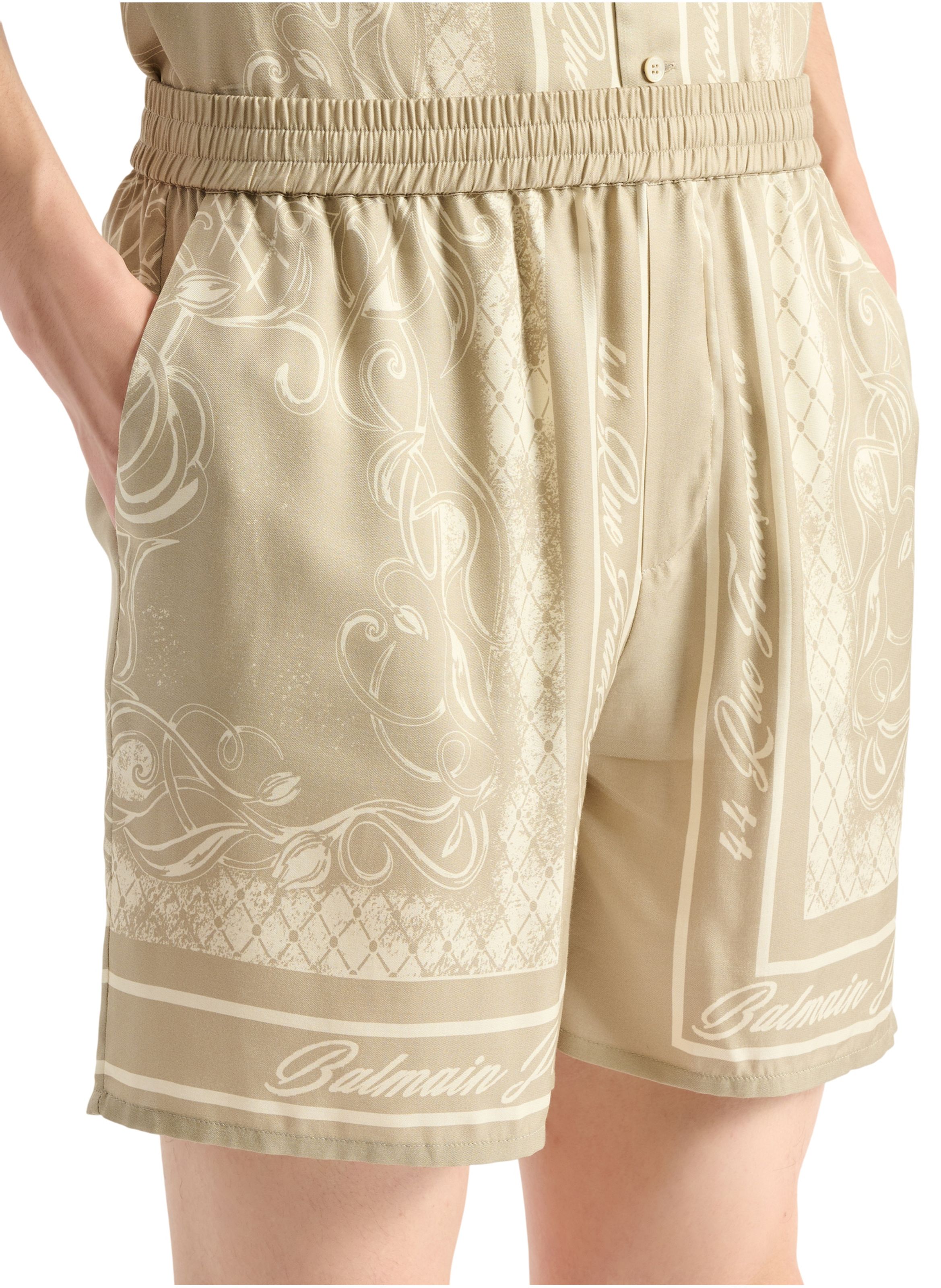 Short pyjama imprimé foulard BALMAIN Beige