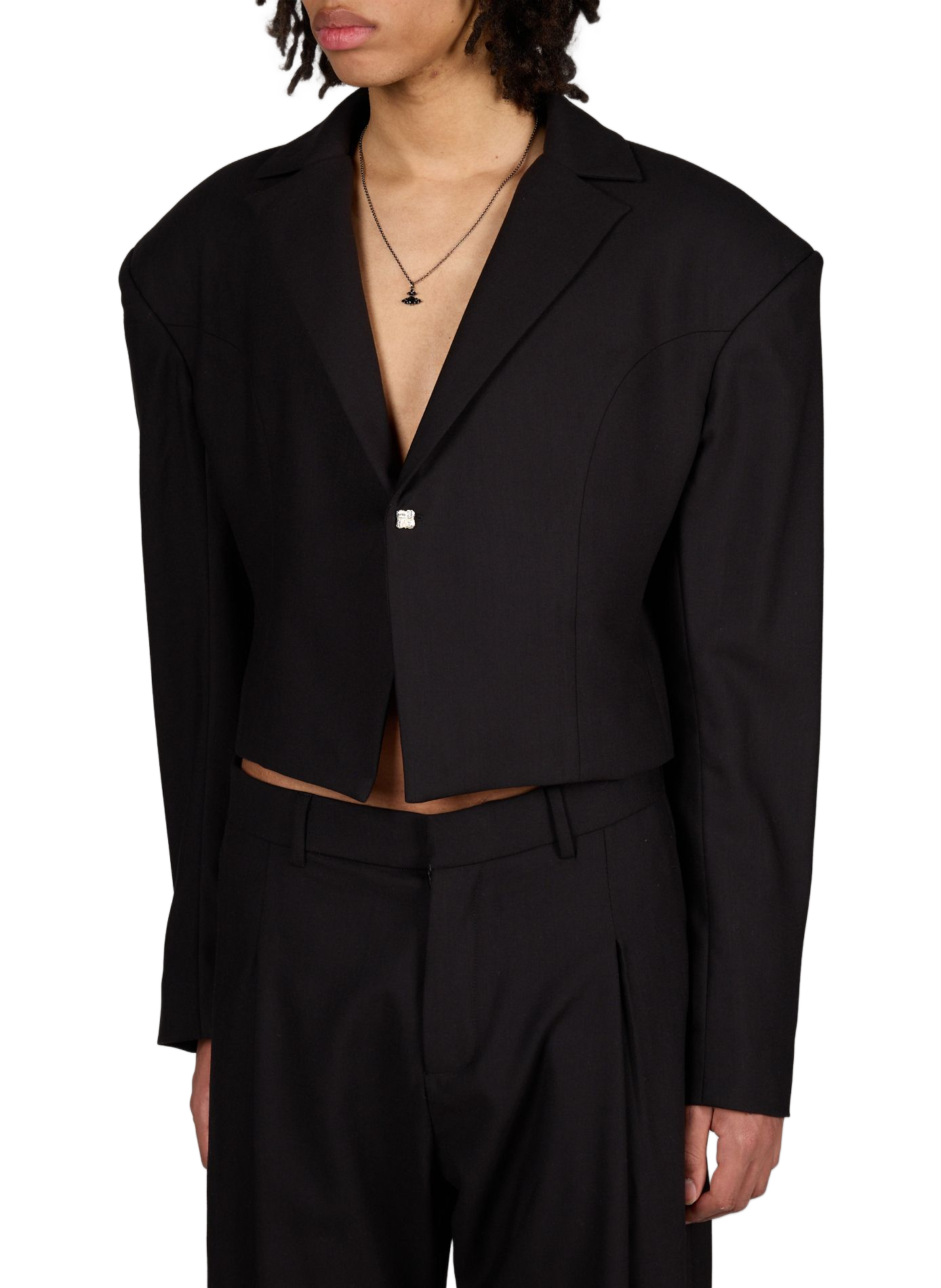 Blazer Acinturada en laine CAMPILLO Noir