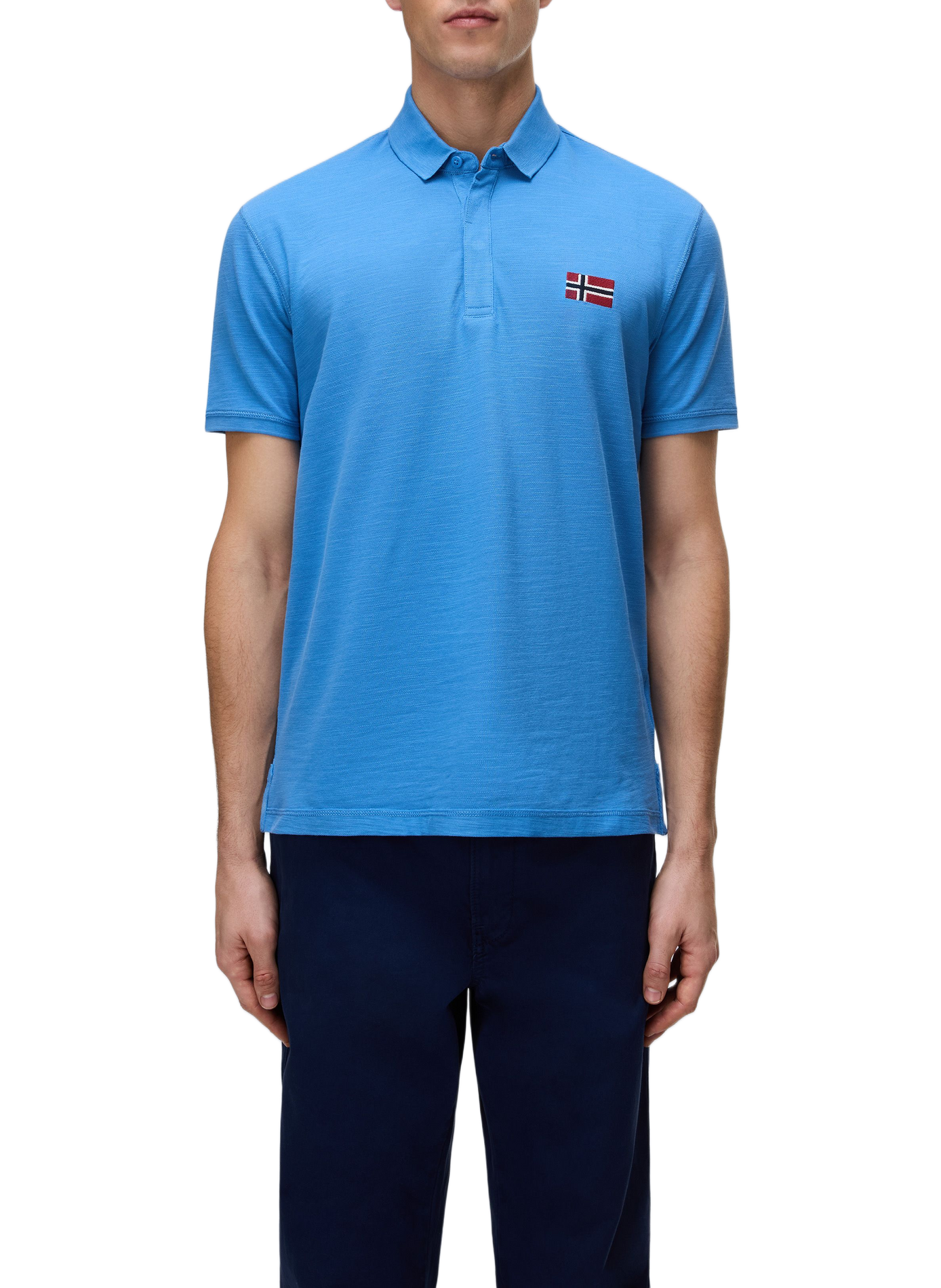Polo manches courtes Ebea 3 en coton NAPAPIJRI Bleu