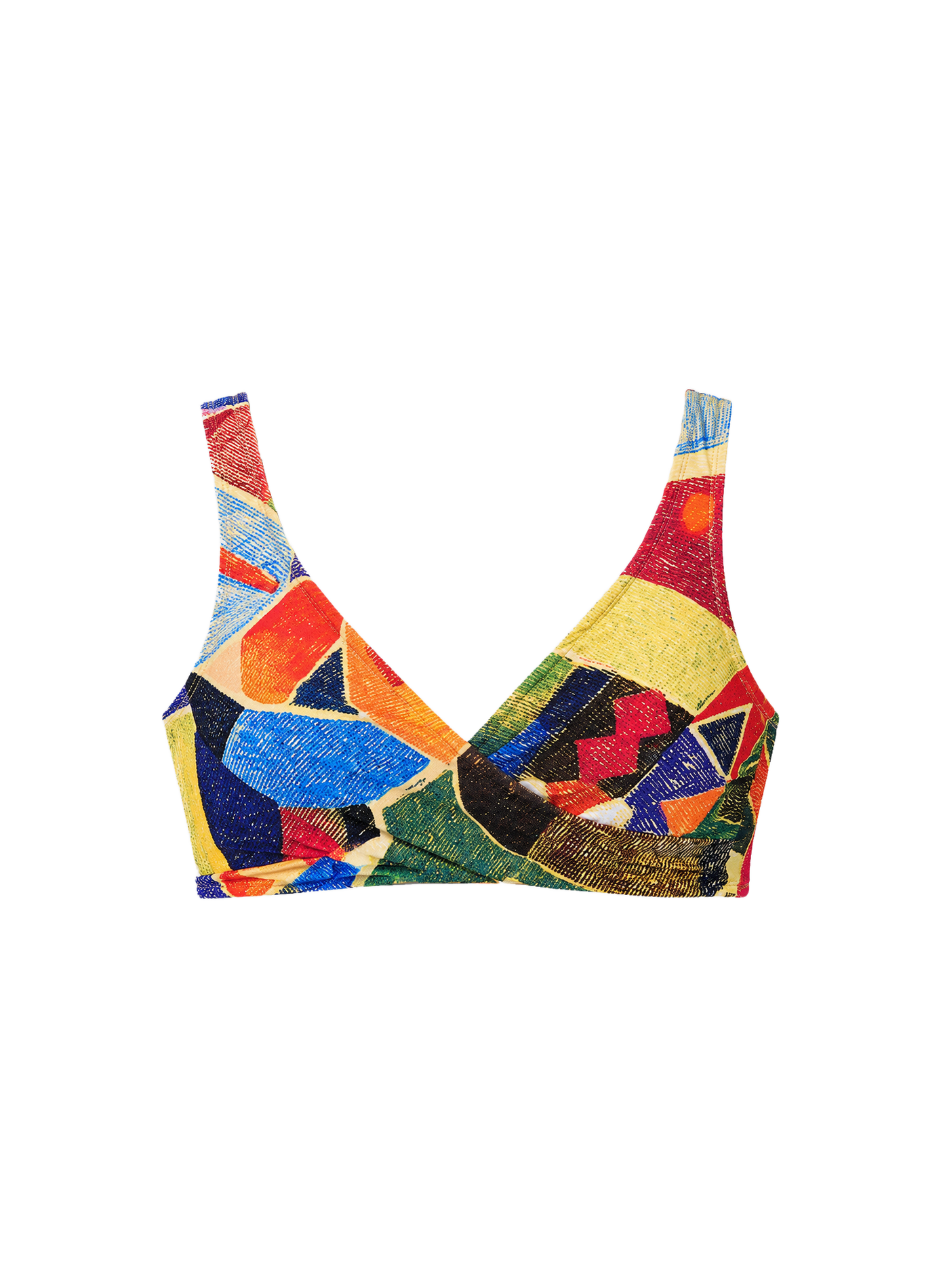 Haut de maillot de bain Classique plissé SHAN Multicolore