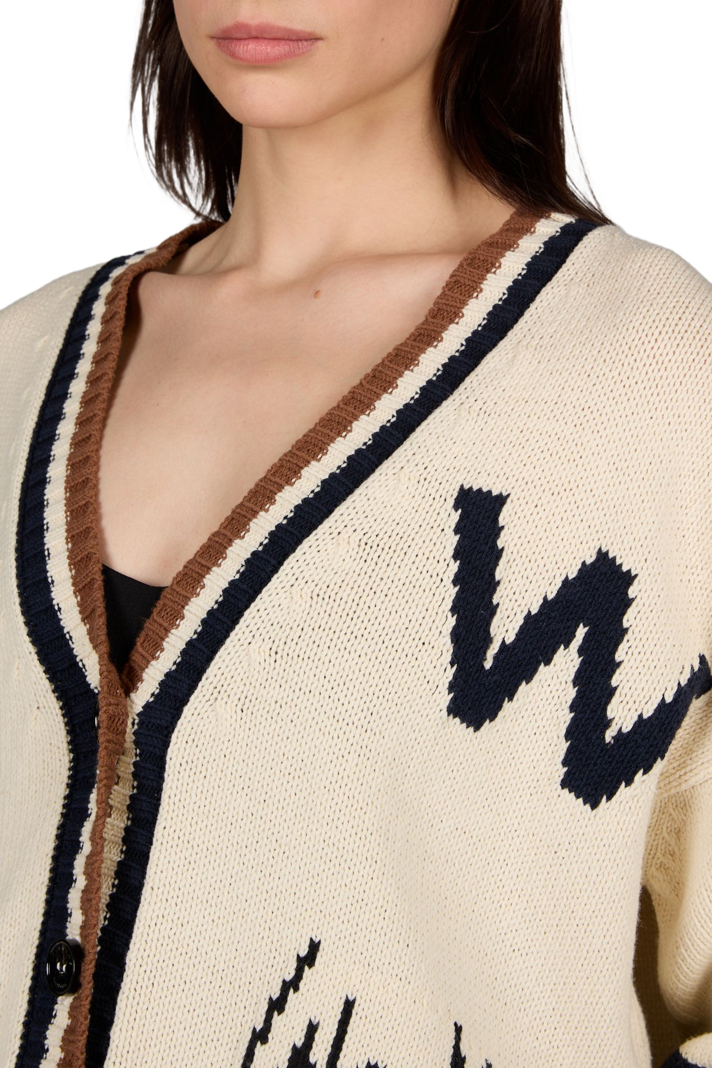 Oversize-Strick-Cardigan aus Baumwollmischung MAX MARA WEEK END Mehrfarbig