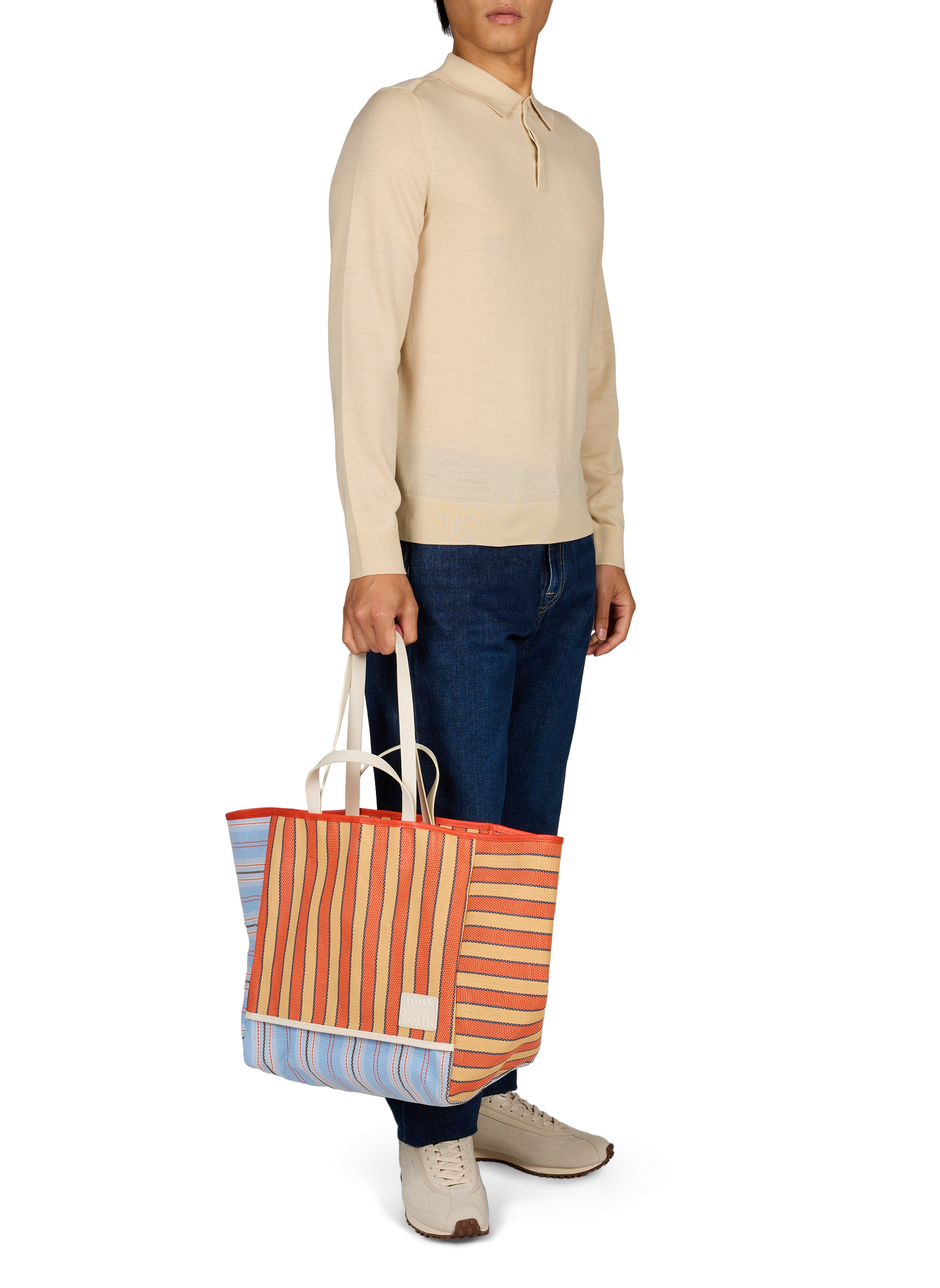 Sac Pool Smith Stripe rayé  PAUL SMITH Orange