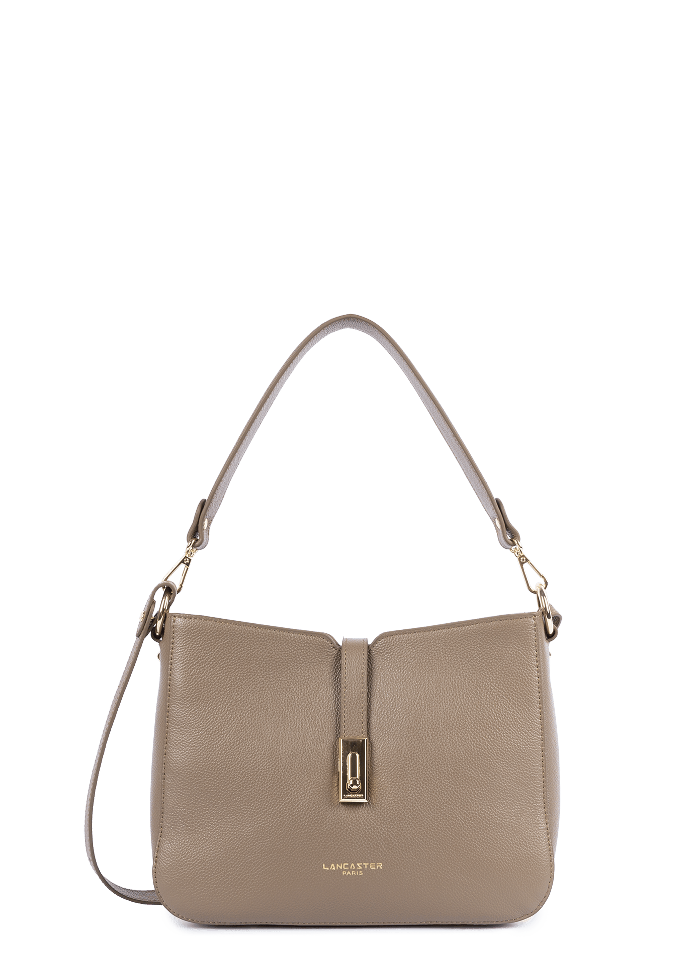Grand sac besace - milano horizon LANCASTER Marron