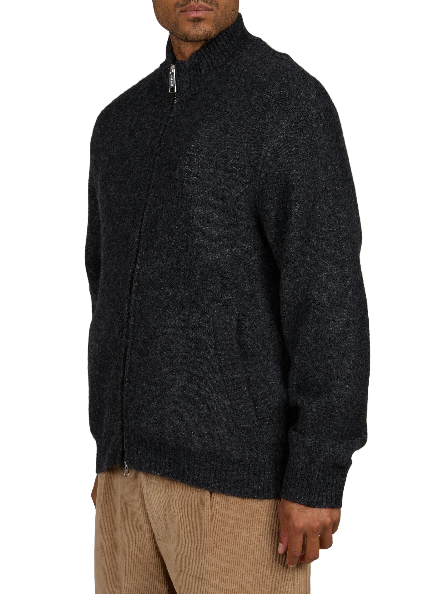 Curtis zip-up sweater jacket CARHARTT WIP Black
