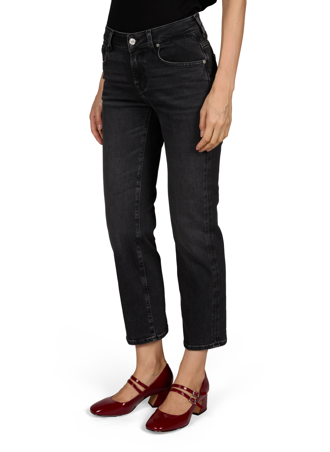 Jean droit  7 FOR ALL MANKIND Noir