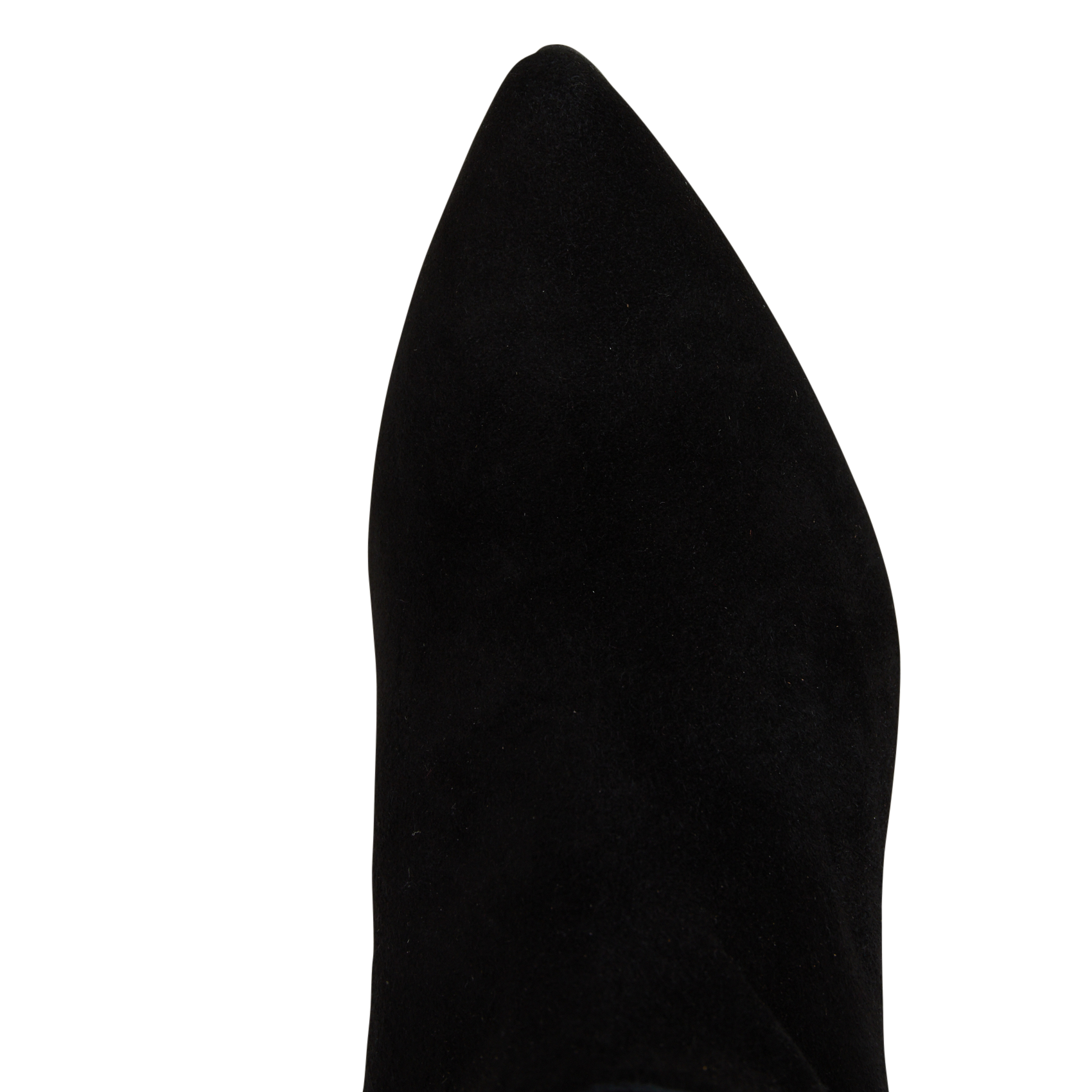 Bottes bout pointu en cuir velours oxana MAISON 123 Noir