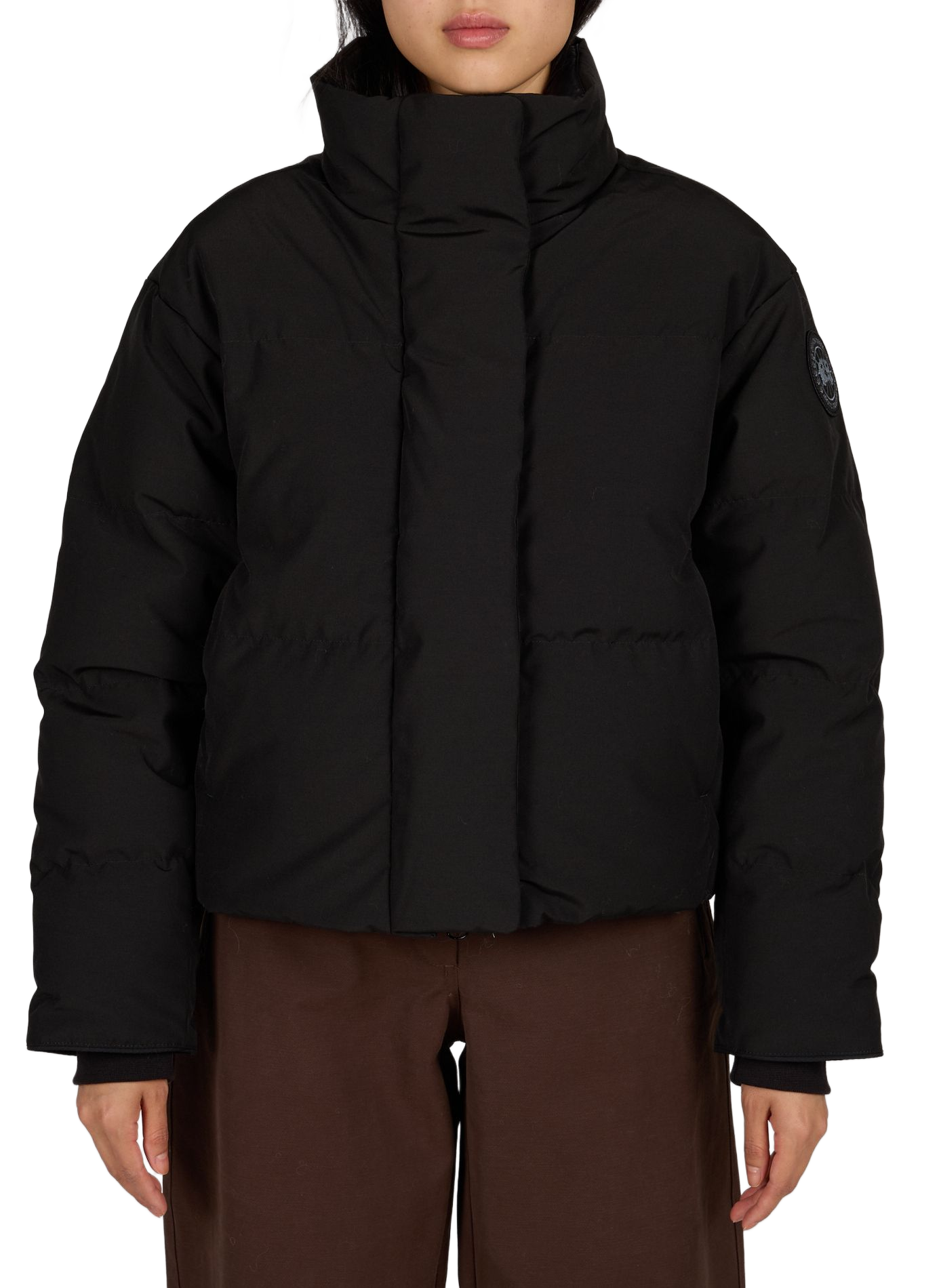 Korte donsjas Granview met capuchon met kraag CANADA GOOSE Zwart