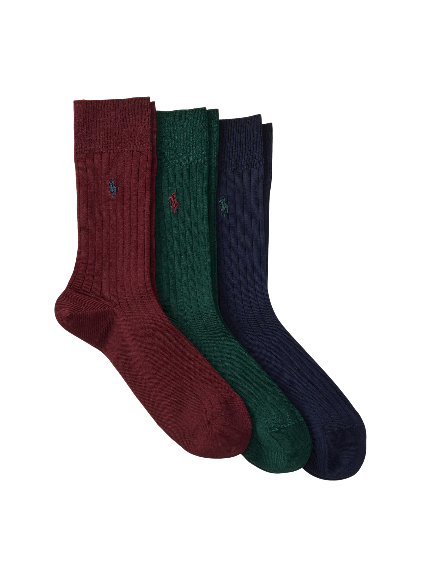 Set di 3 paia di calze con logo ricamato in misto cotone POLO RALPH LAUREN Multicolore