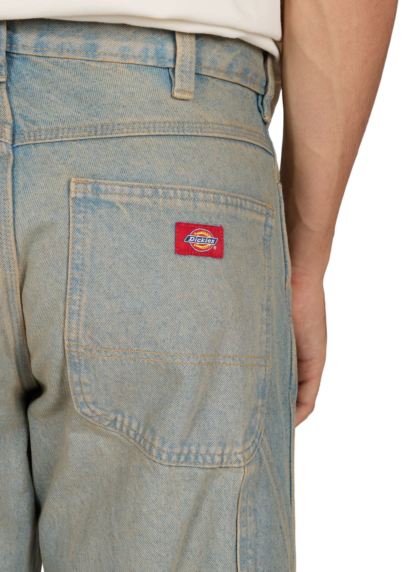Wijde katoenen jeans DICKIES Blauw