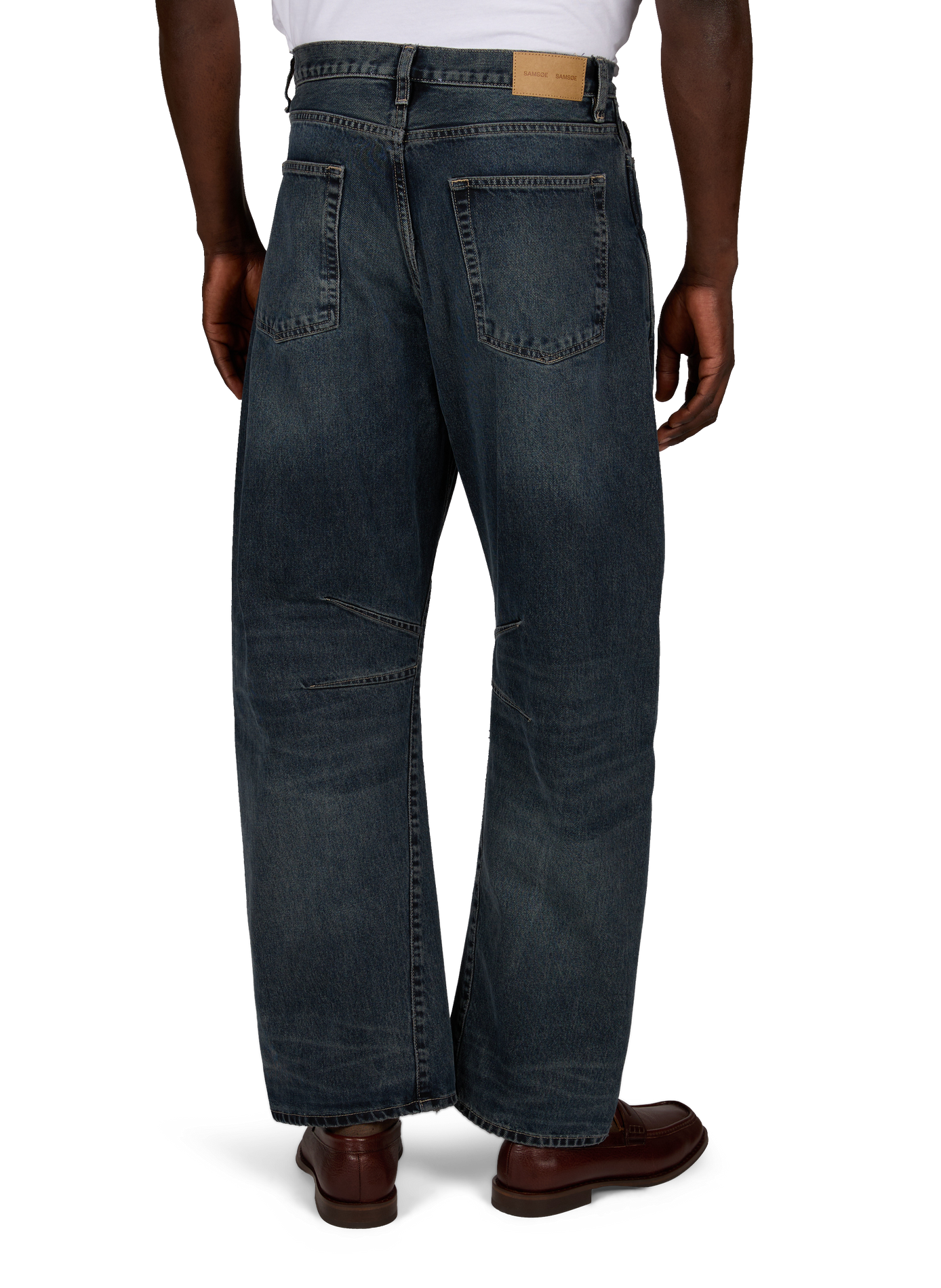 Cotton barrel jeans SAMSOE SAMSOE Blue