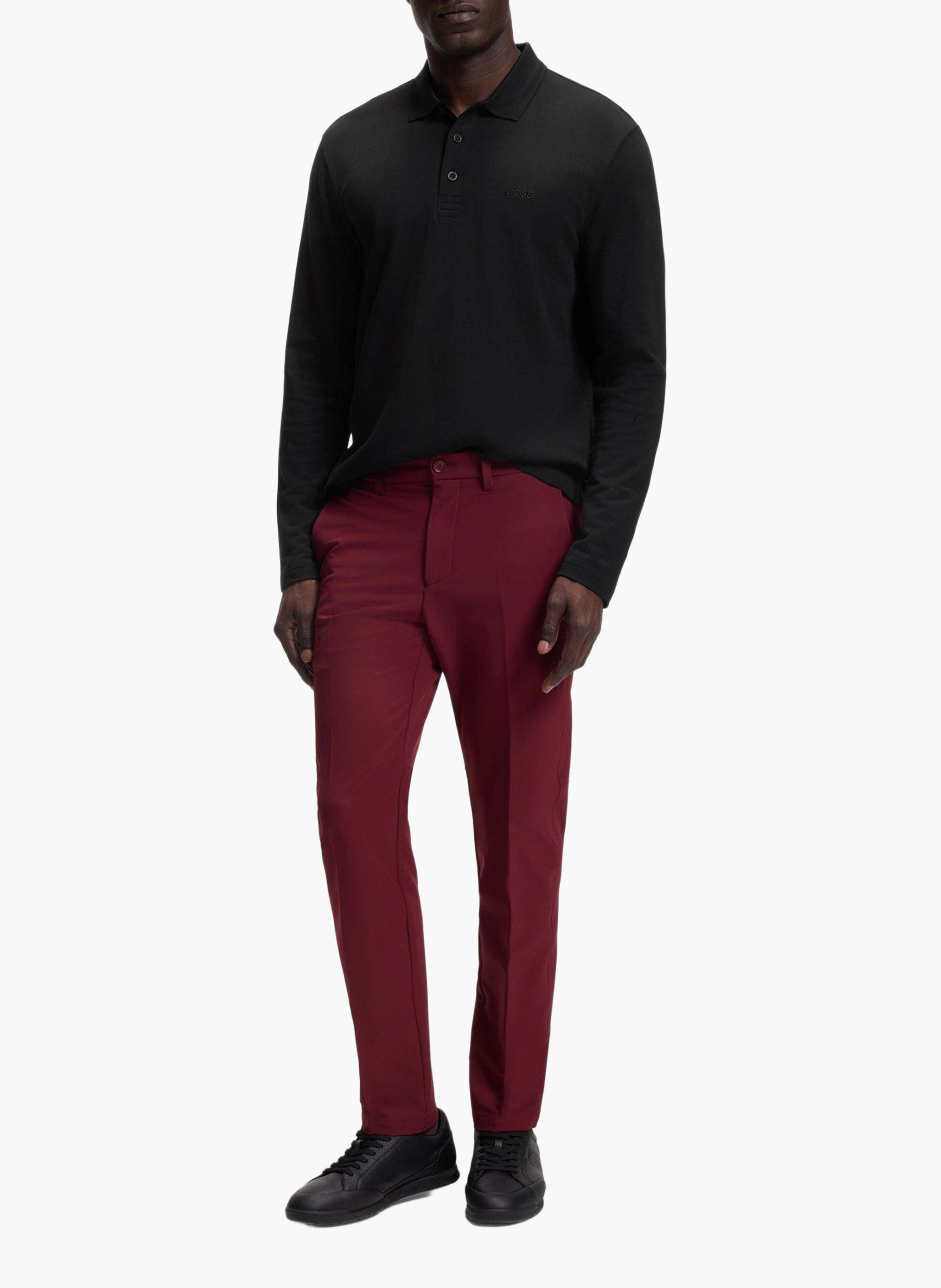 Boss Boss Polo manches longues en coton