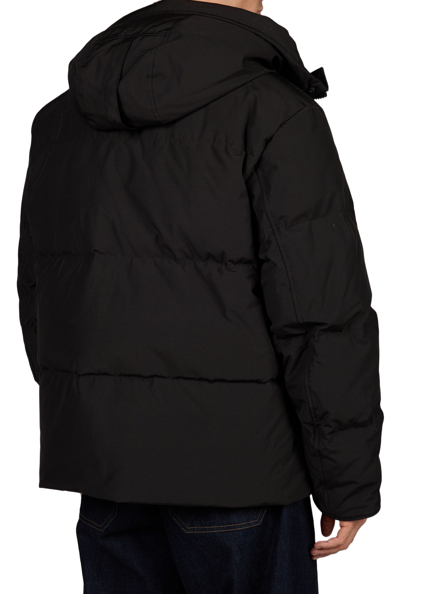 Oversized SEYMOUR hooded puffer jacket CANADA GOOSE Black