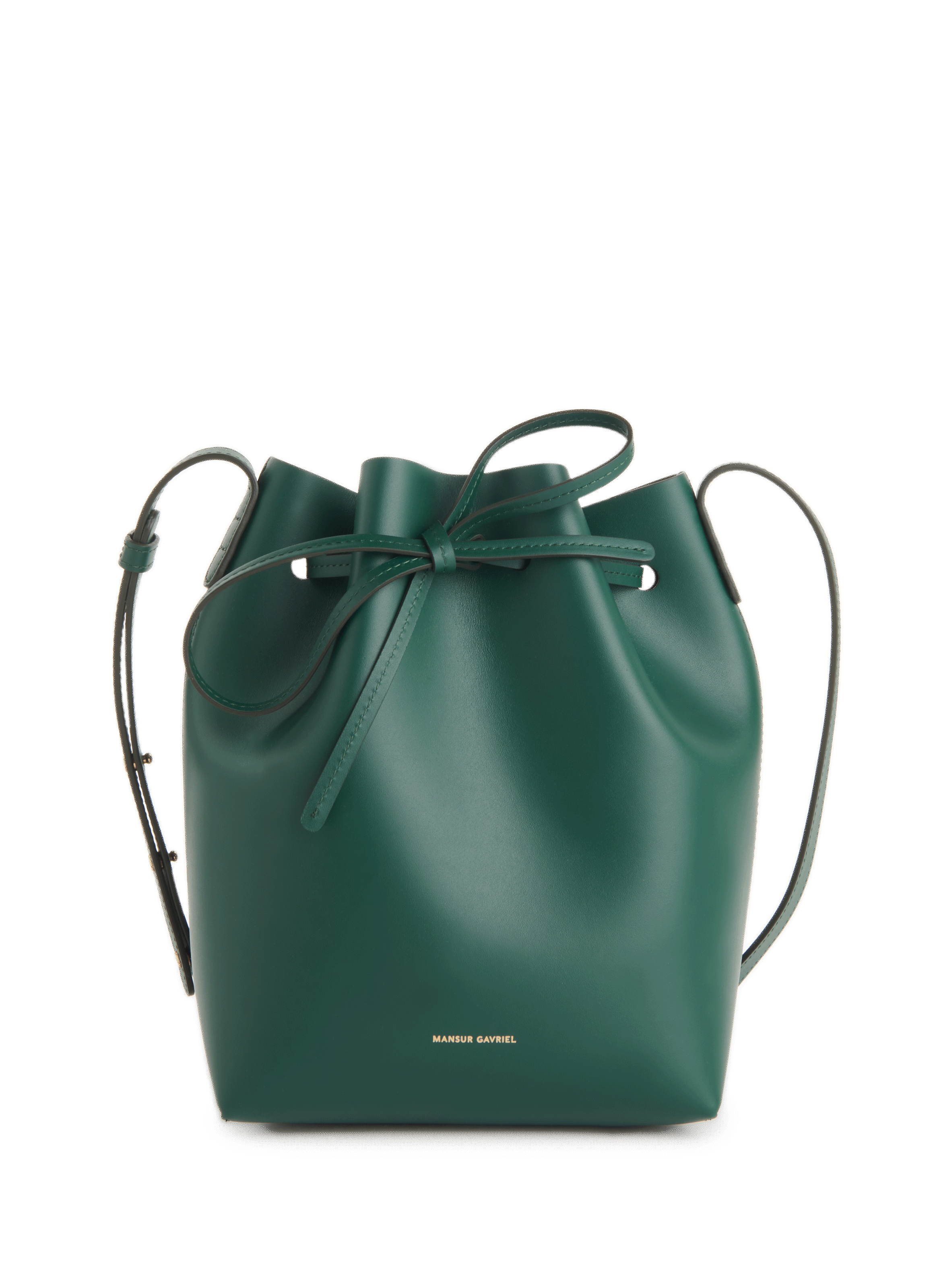 MANSUR GAVRIEL Sac seau Bucket en cuir  Vert